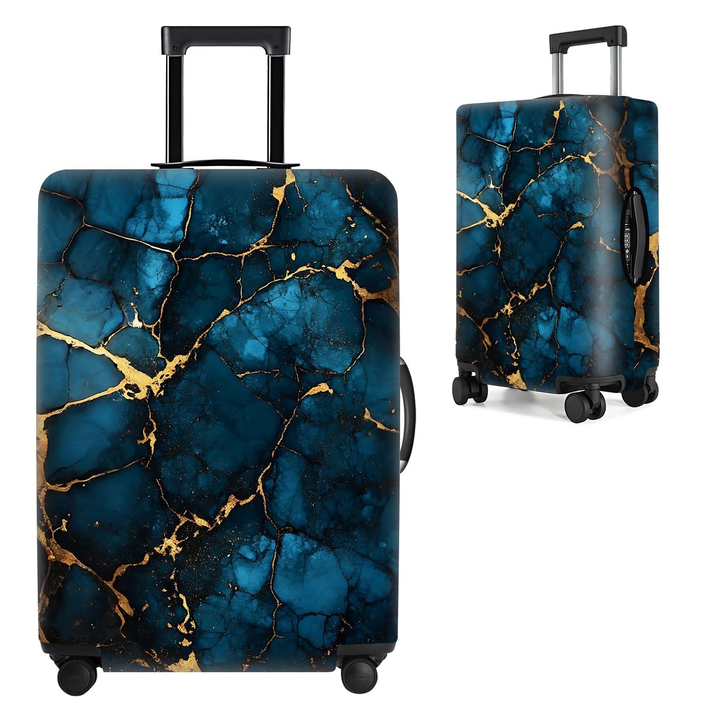 Colorful Abstract Art Luggage Cover – Vibrant Woman Face Design Suitcase Protector – Fits 32 to 34 Inch Travel Luggage,XL BST202