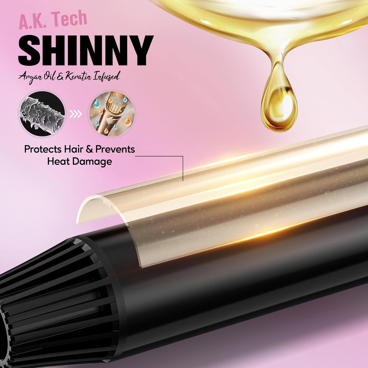 Farery Curling Forever Curling Iron for Long Hair 7071