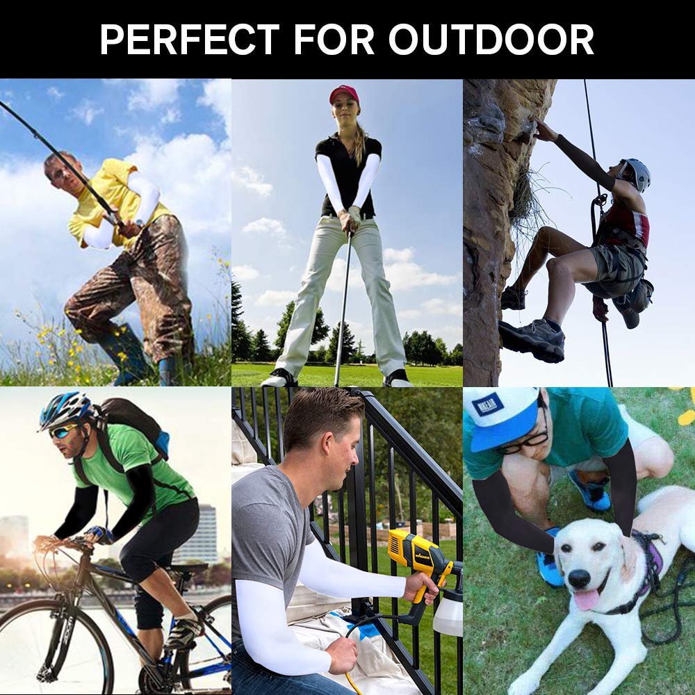 Arm Sleeves for Women Men Hand Cover Cooling Compression Arm Sleeve Tattoo Cover Up Sleeves to Cover Arm Warmers WN420