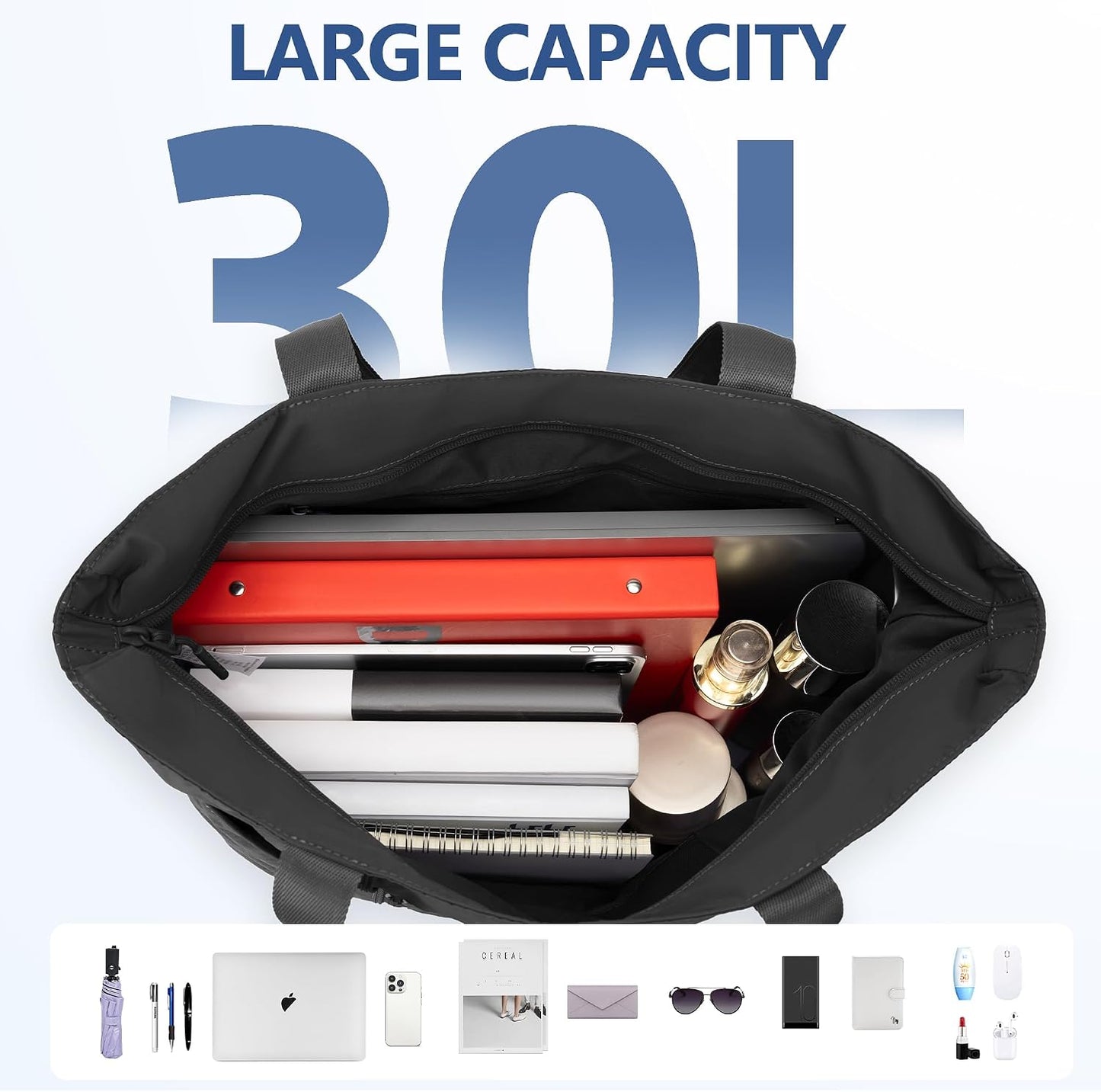 Tote Bag for Women,Large Handbag with Laptop Compartment, Shoulder Bag for Travel, Tote Bags for Work and Everyday WN420
