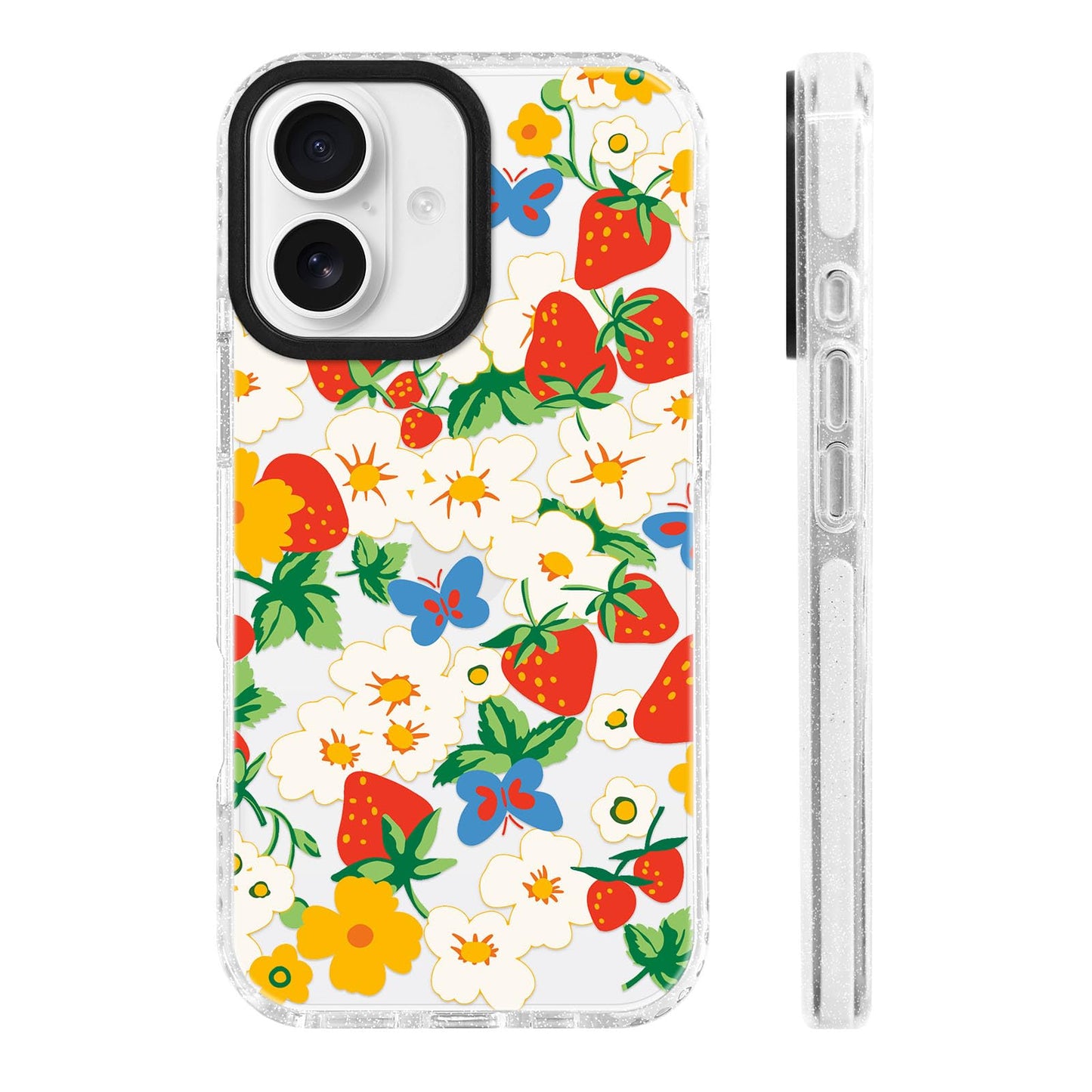 for iPhone 16 Pro Case [Military-Grade Drop Protection/Stylish Soft TPU Protective/Camera Protection/for Women & Girls] - Beach Party Collage Pattern with Mermaid WN420