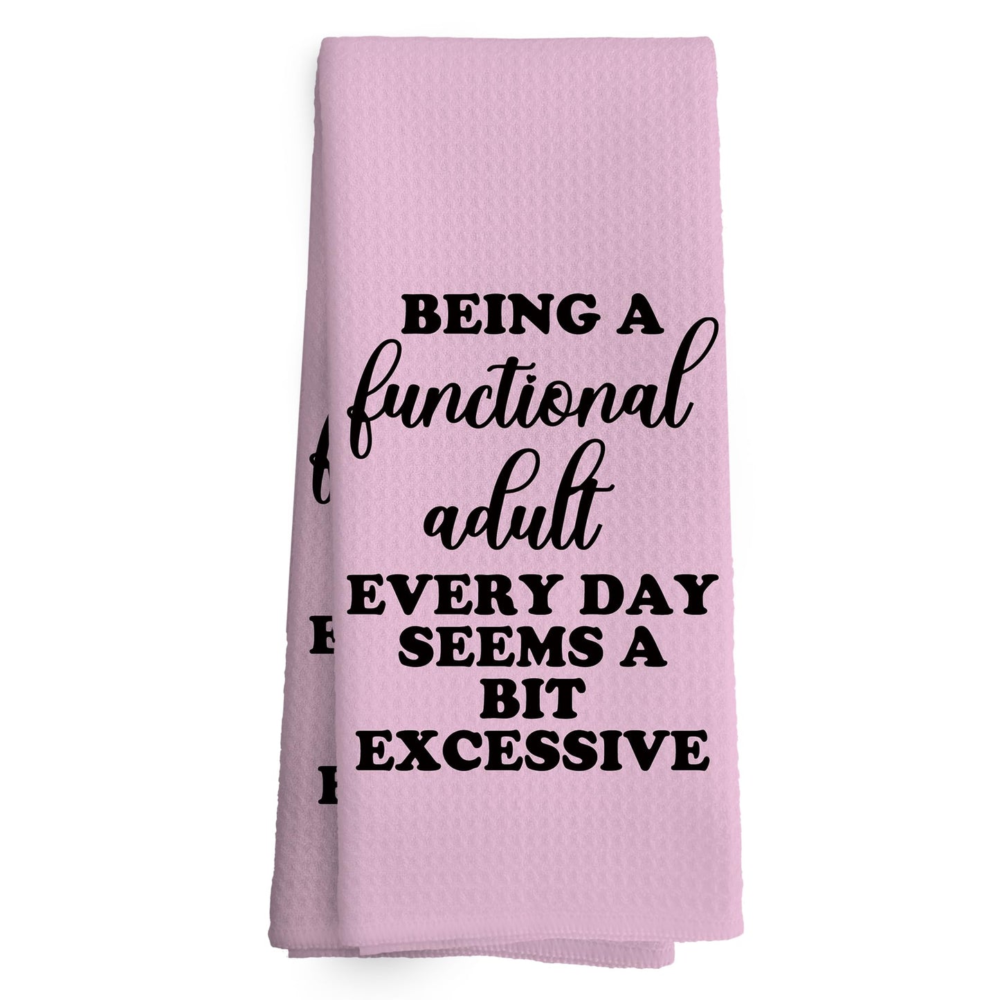 Funny Kitchen Towels Dish Towel Dishcloth 16x24 Inches, Funny Dish Towels with Sayings Towel Decorative Absorbent Hand Tea Towels for Kitchen Bathroom Decor, Humorous Gifts for Women Men BST326L