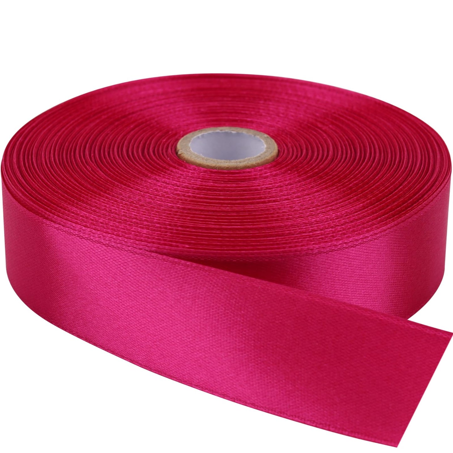 Single-Faced Sash Pink Ribbon - 1/2 Inch x 50 Yards Bulk Roll - Decorative Gift Wrapping, Crafting, Hair Bows, Wedding Party Decorations BST220