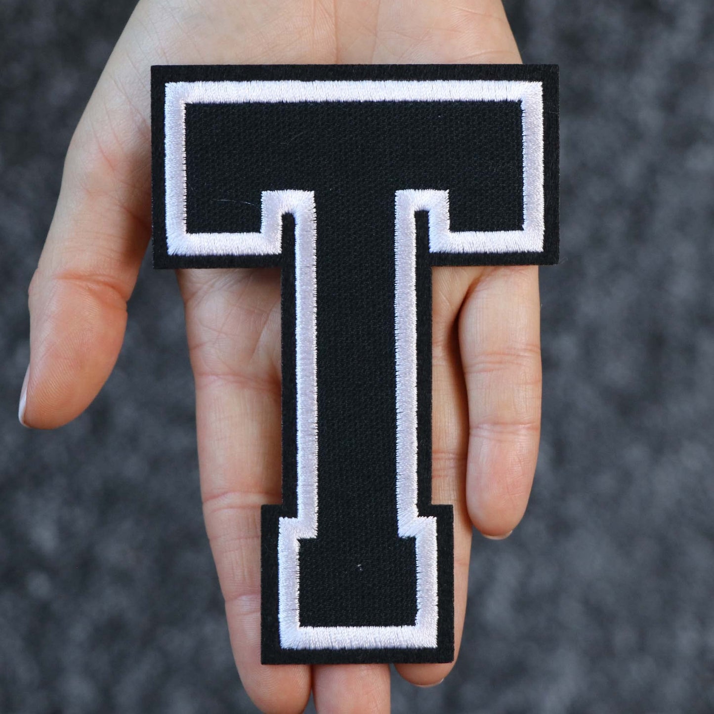 Iron On Letters Patches Premium Quality - Letter for Clothing - Varsity Patch Transfer for Clothes - Embroidered Letters Patches for Jersey Jackets - Sew on Appliques Red BST220