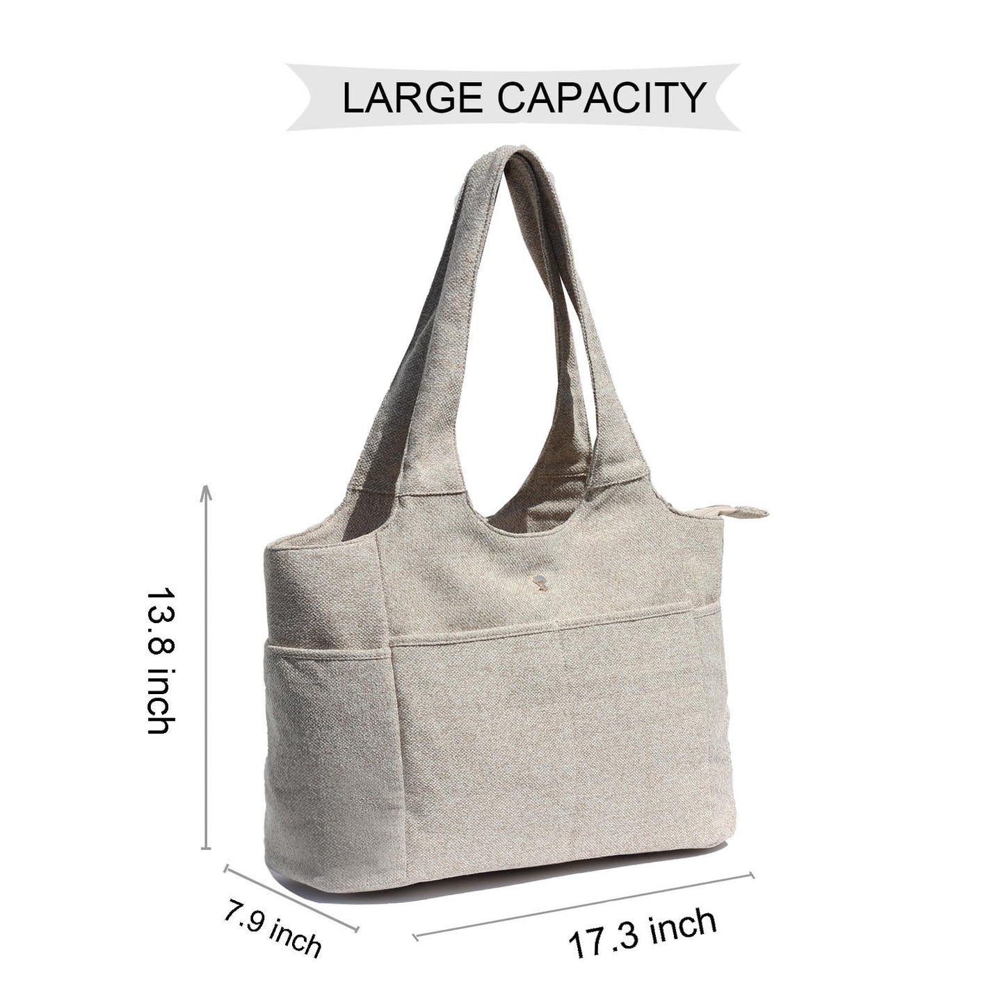 ESVAN Yoga Tote Bag Mat bag Women Shoulder Bags Carryall Tote for Travel Office Workout Gym Nurse Beach BST326H