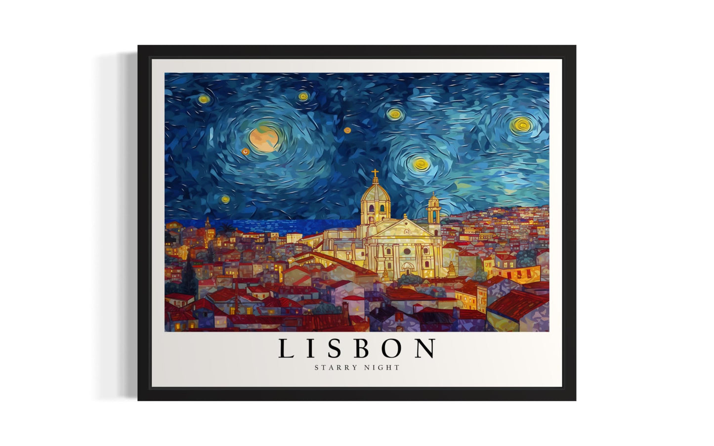 Eiffel Tower Art Print Poster, Van Gogh Starry Night Theme Wall art Painting Decor, Art Home City Artwork For Bedroom, Bathroom, Living Room 81 (Eiffel Tower, 14"L x 11"W, Unframed) BST220