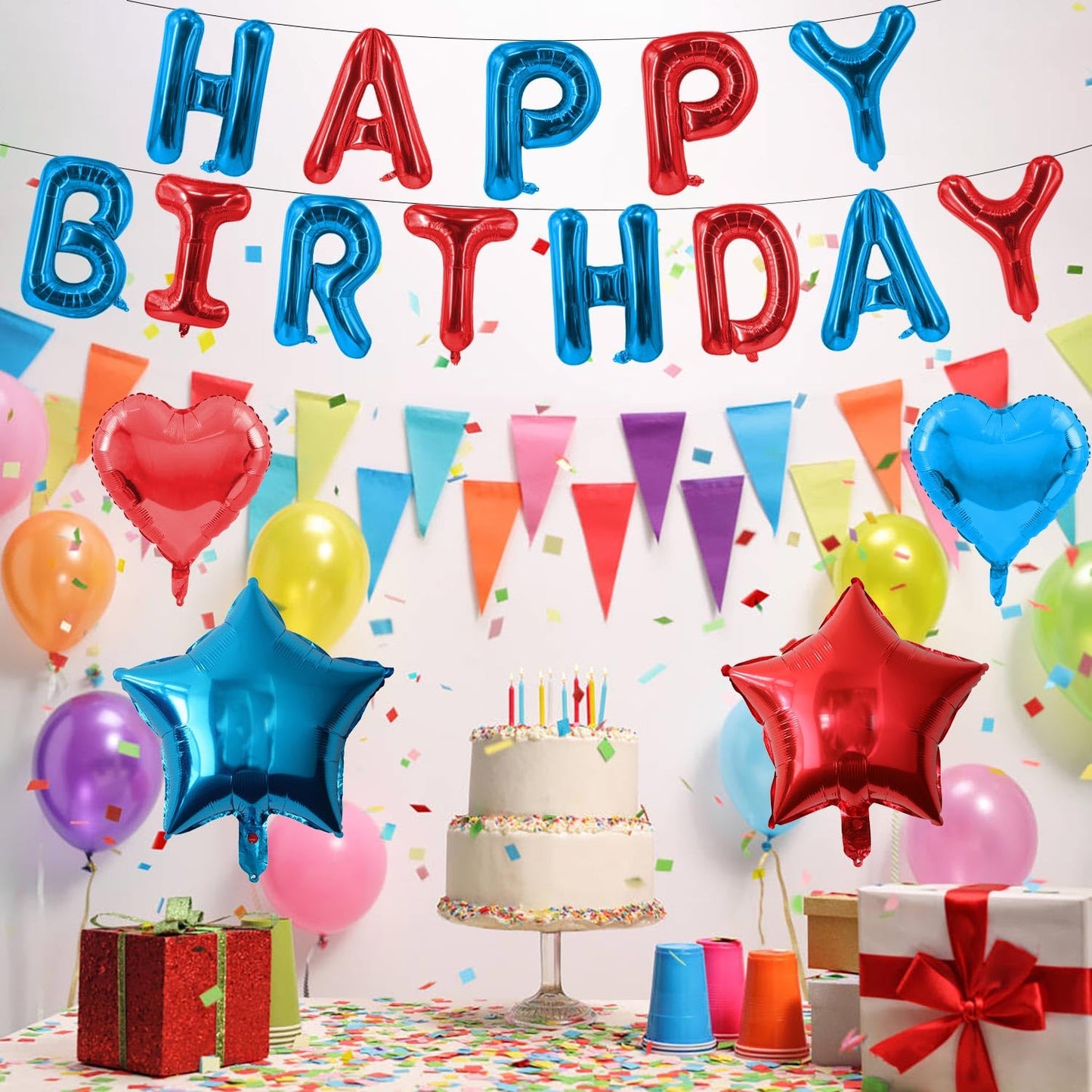 Green Happy Birthday Balloons Banner Foil Balloons Letters Banner Balloon for Green Themed Party Decoration Supplies Christmas Birthday Decoration Decor Ballons Arch Kits Party Balloon Set 15pcs BST326L