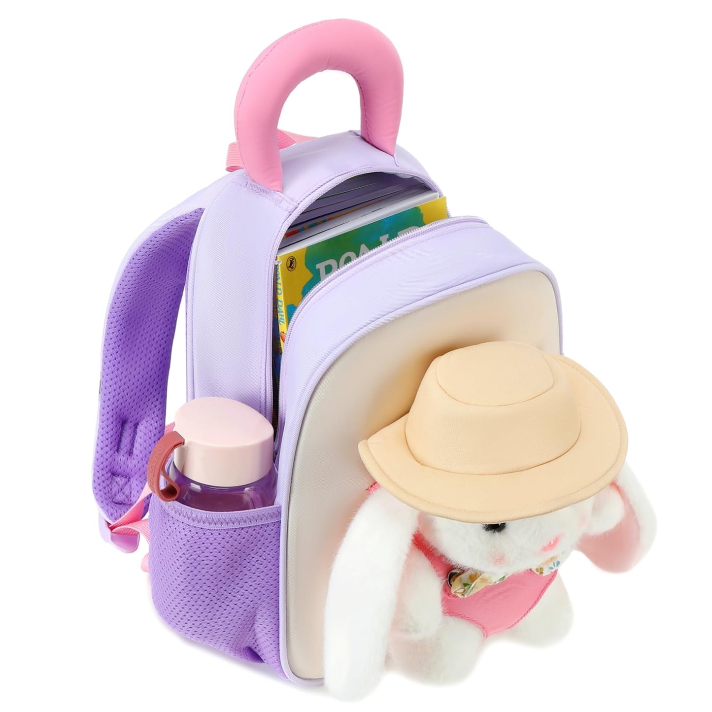 CAMTOP Cute Kids Toddler Backpack Small 3D Cartoon School Bookbags Age 1-3 Daycare Nursary Travel Bags (Butterfly-pink) BST326H