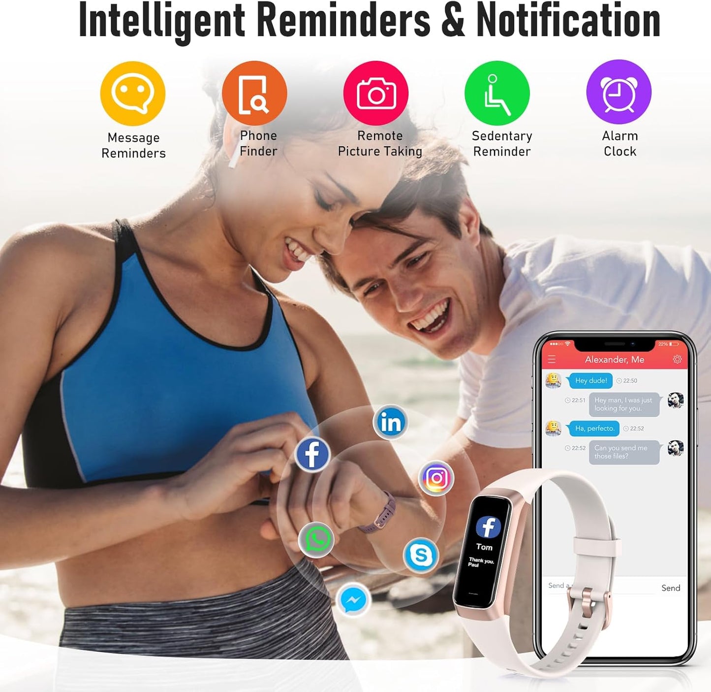 Fitness Tracker AMOLED Beige 89