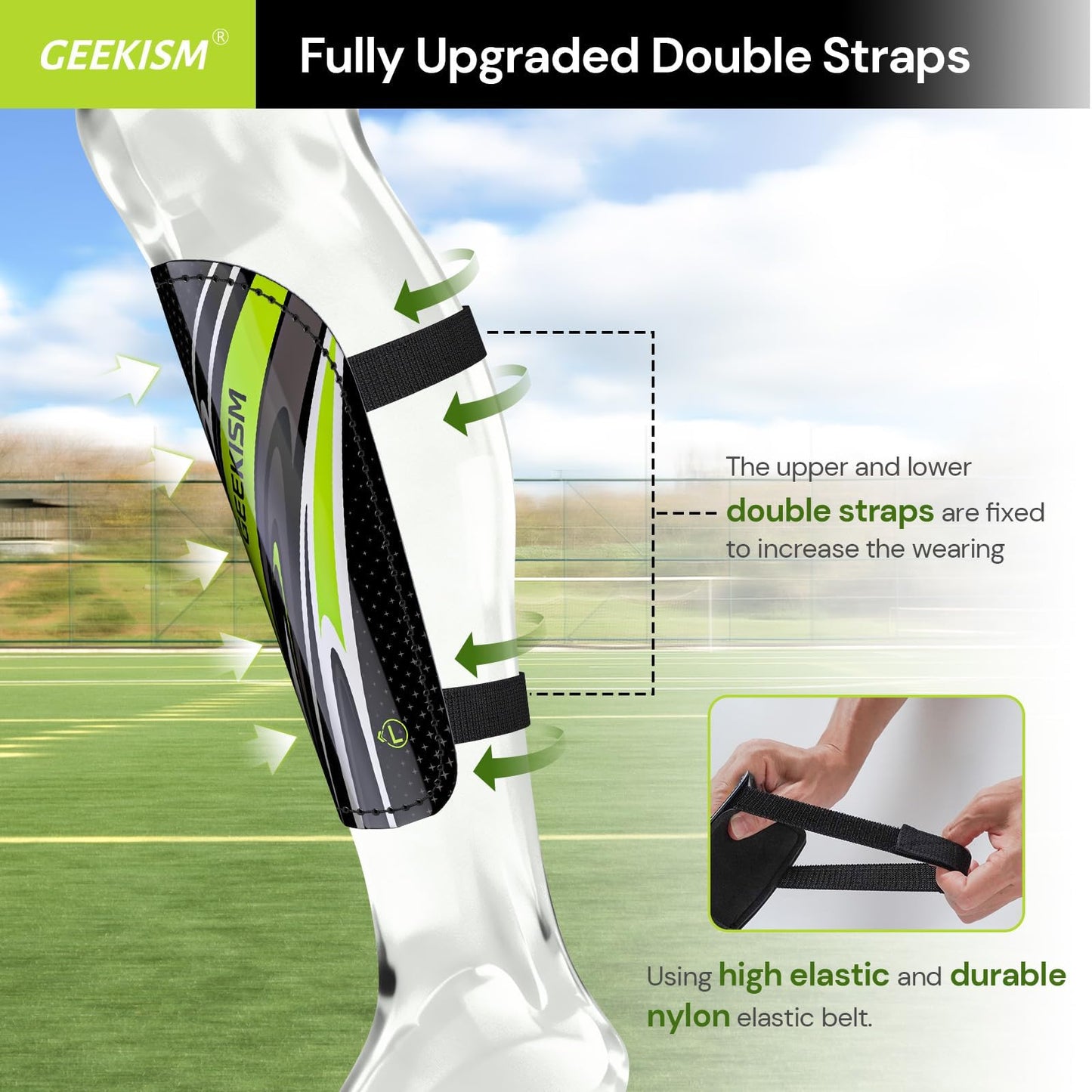 Soccer Shin Guards for Youth Kids Toddler - Soccer Shin Pads for Teens & Men, Protective Football Gear for 3-16 Years Boys Girls & Adult, World Cup Lightweight Soccer Equipment WN420