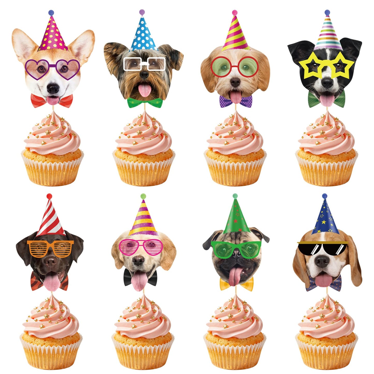 48 Pack Casino Cupcake Toppers Glitter Poker Chips Dices Mini Slot Machine Cupcake Picks for Las Vegas Casino Night Theme Birthday Party Baby Shower Decoration Supplies BST220