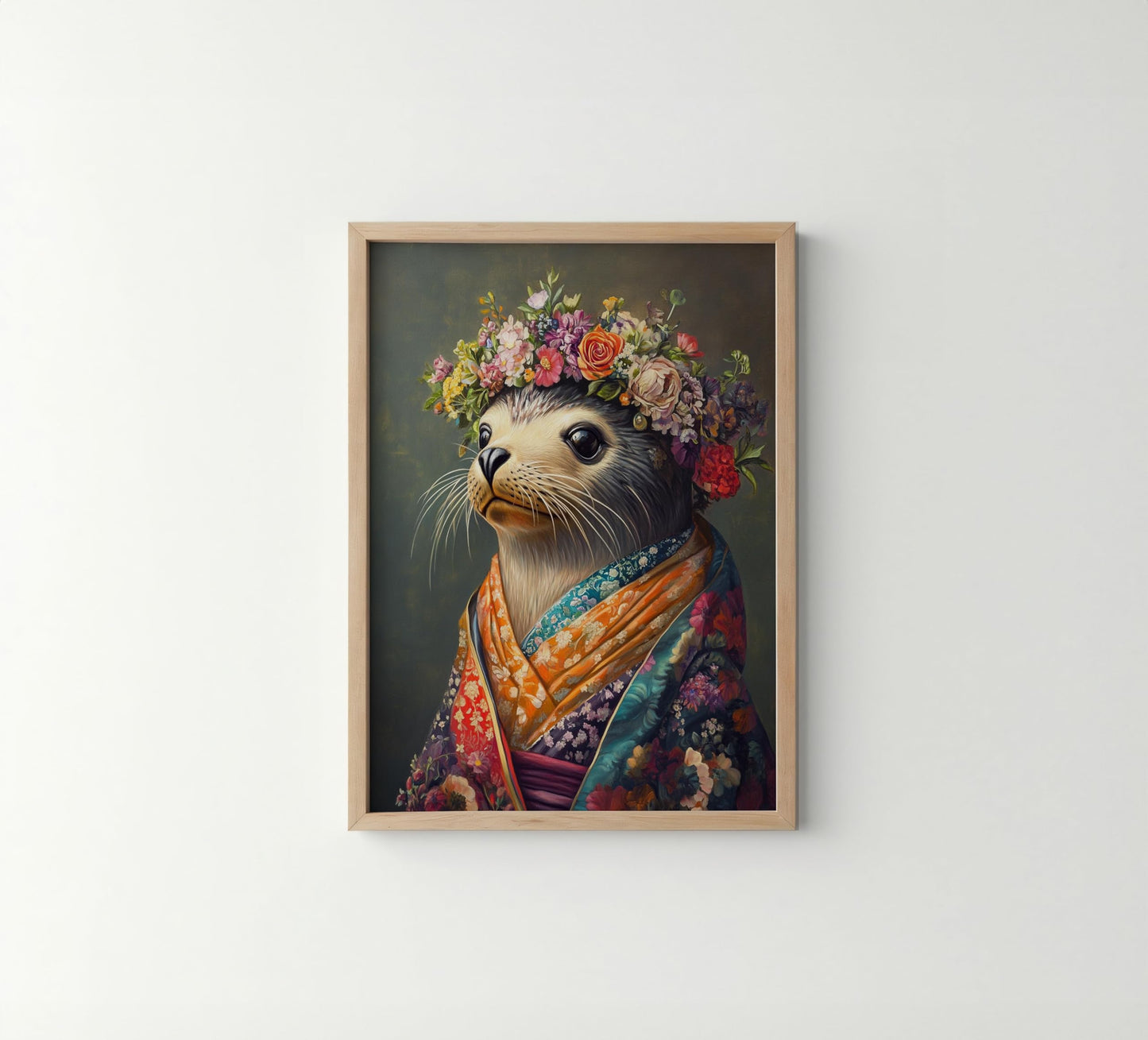 Sloth Unframed Wall Art Print Poster, Kimono Bathroom Dressing Room Decor Posters Prints for Restroom Home Picture Painting Artwork Gallery 5 (Sloth, 10"L x 8"W, Unframed) BST220