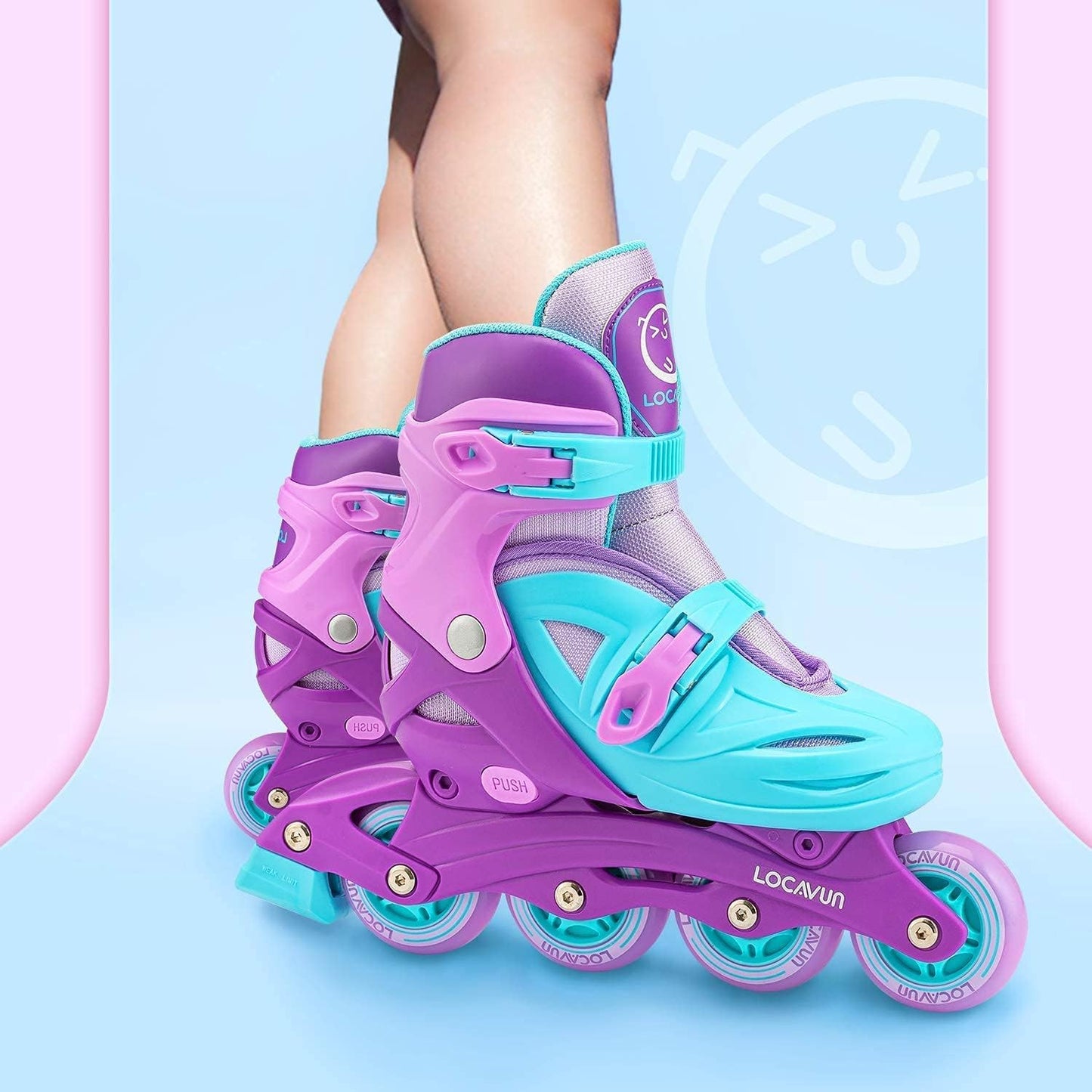 Locavun Inline Skates for Girls Size Small 65