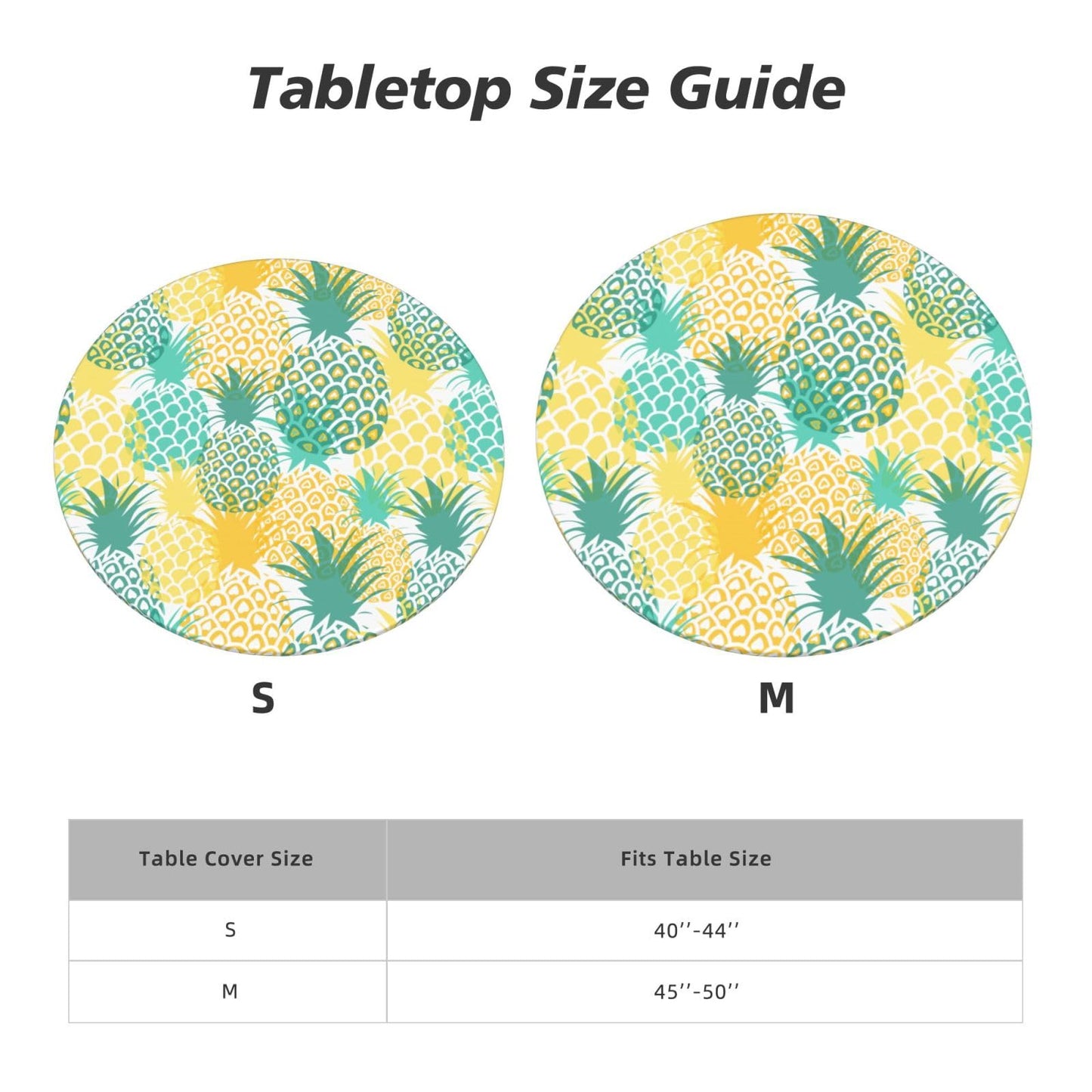 Blue Petal Mandala Pattern Tablecloth with Elastic Edge, Round Table Cover Washable Reusable Bohemian Table Cloths for Kitchen Dining Party, Medium (Fits 45-50 in) BST202