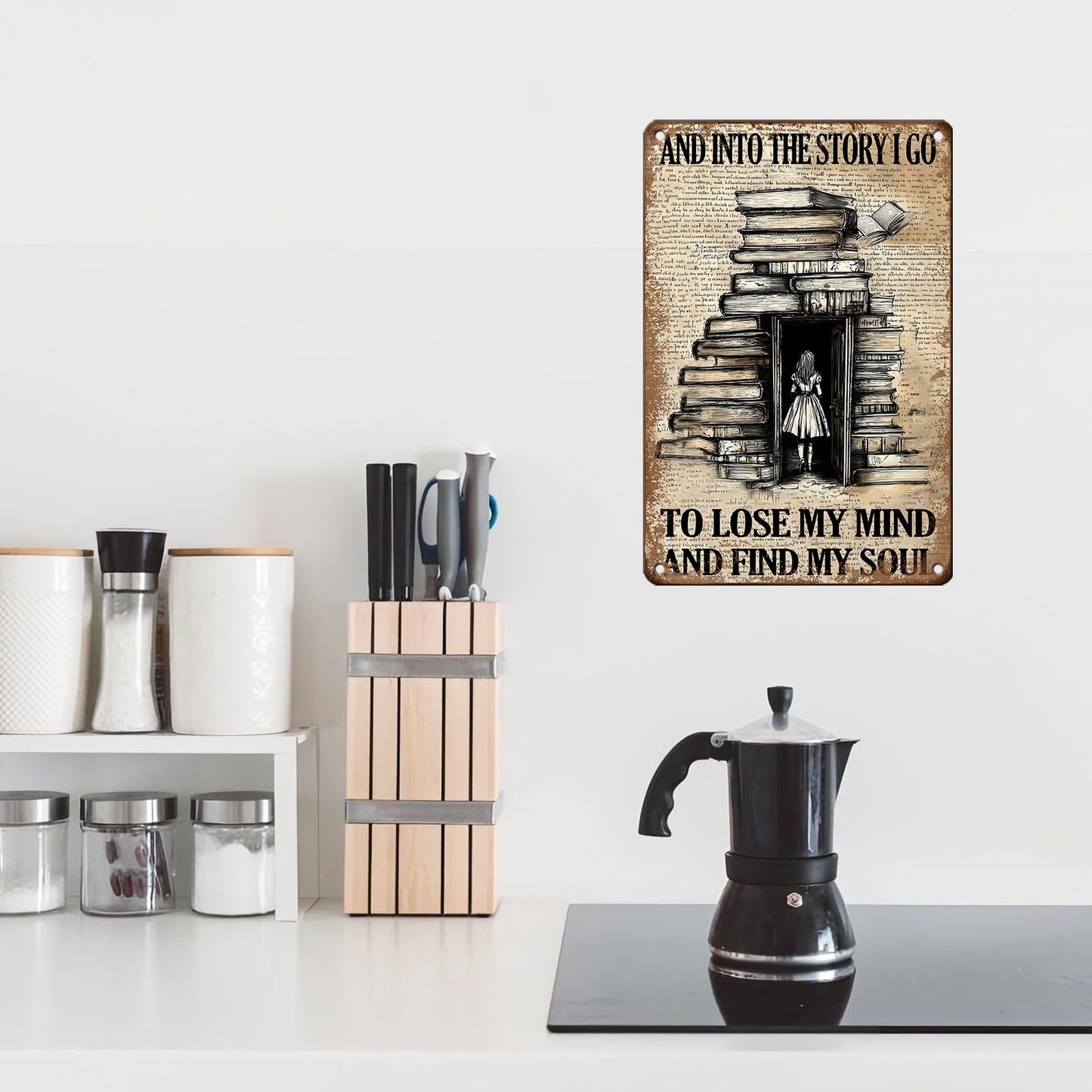 Vintage Cat Sign That's What I Do Write And I Know Things Metal Poster Sign for Home Bar Pub Kitchen Garage Restaurant Wall Deocr 12 * 8inch BST220