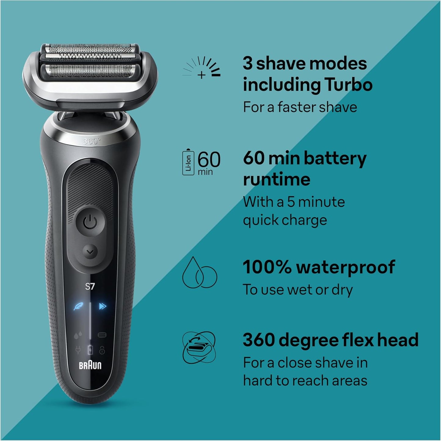 Braun Electric Shaver for Men, Series 7 30