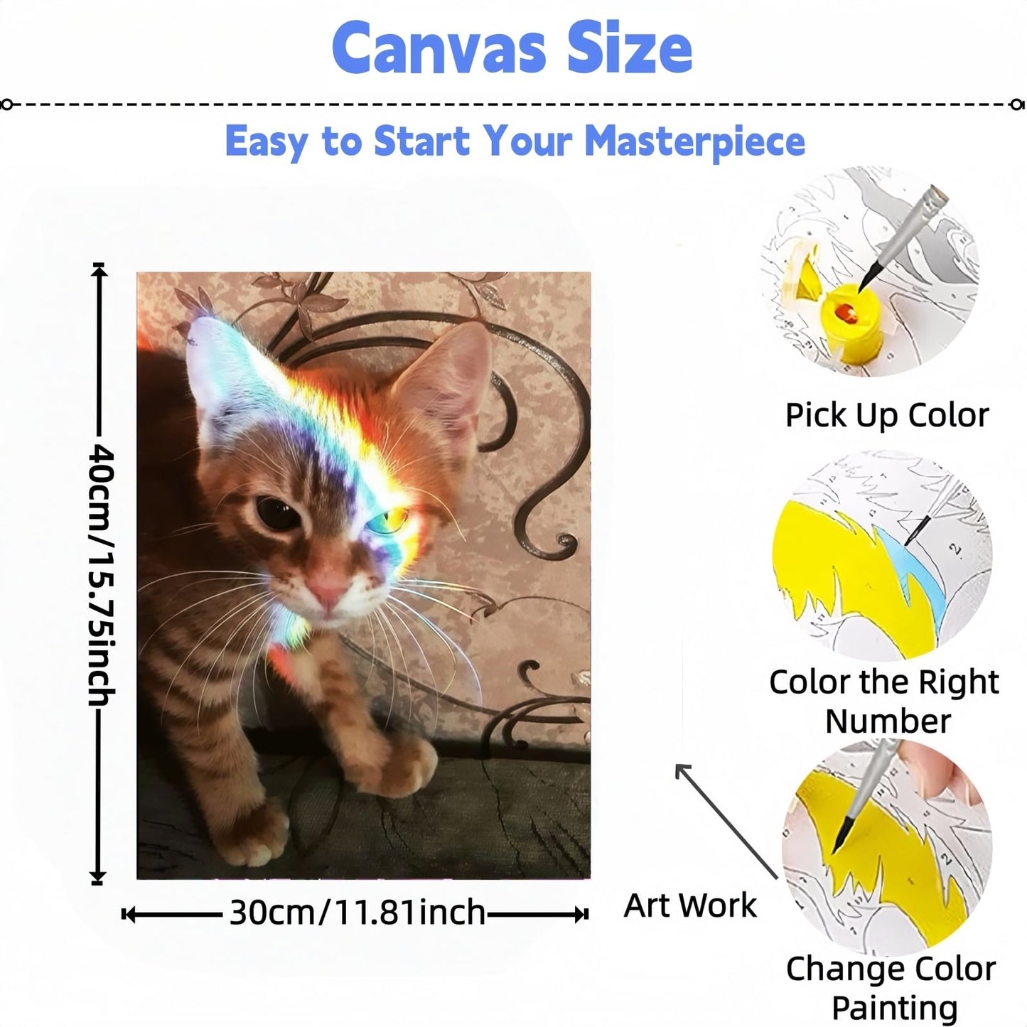 DOTSTART Paint by Numbers Kit for Adults,Beautiful View Paint by Number for Adults,Acrylic Adults' Paint-by-Number Kits, DIY Easy Paint by Number Adult Canvas for Home Wall Art Decor, 11.8X15.75 inch BST220