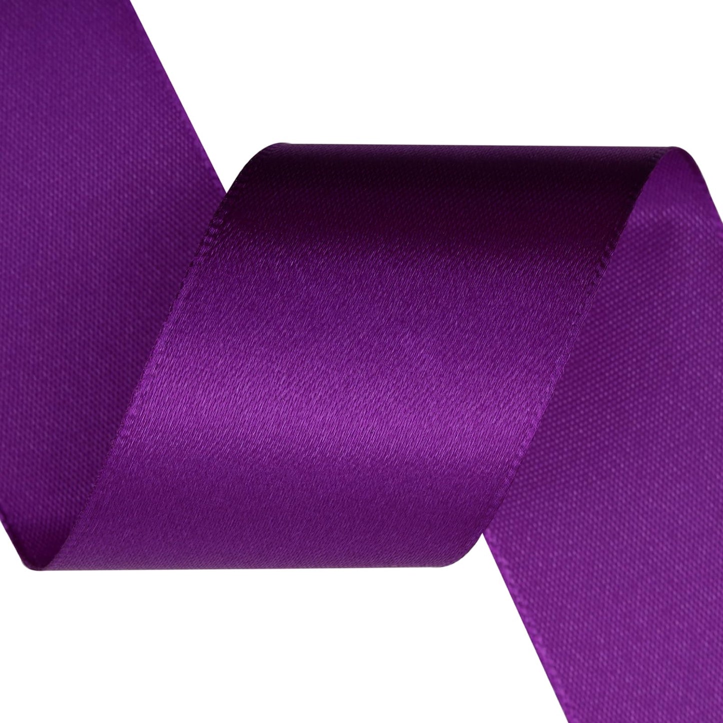 1-1/2 Inch Single Face Polyester Ribbon, 50 Yards Bulk Roll (Orange)–Wrinkle-Resistant Craft Ribbon for Gift Wrapping, Wedding Decor, DIY Projects BST220