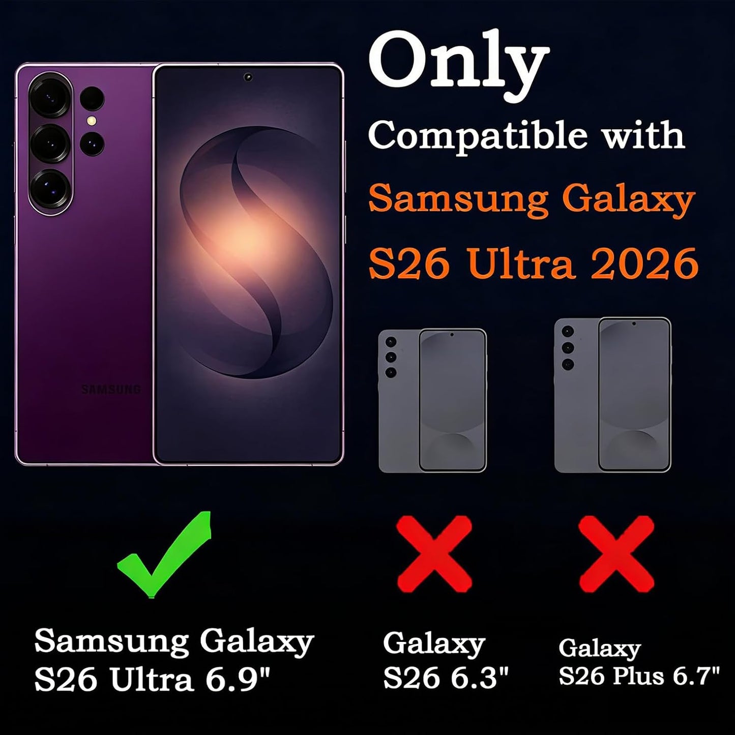 for Galaxy S26 Ultra Bumper Case Clear, No Back Design Anti-Yellowing TPU Backless Frame with Camera Cover Protection Slim Thin Lightweight for Samsung Galaxy S26 Ultra (2026) WN420