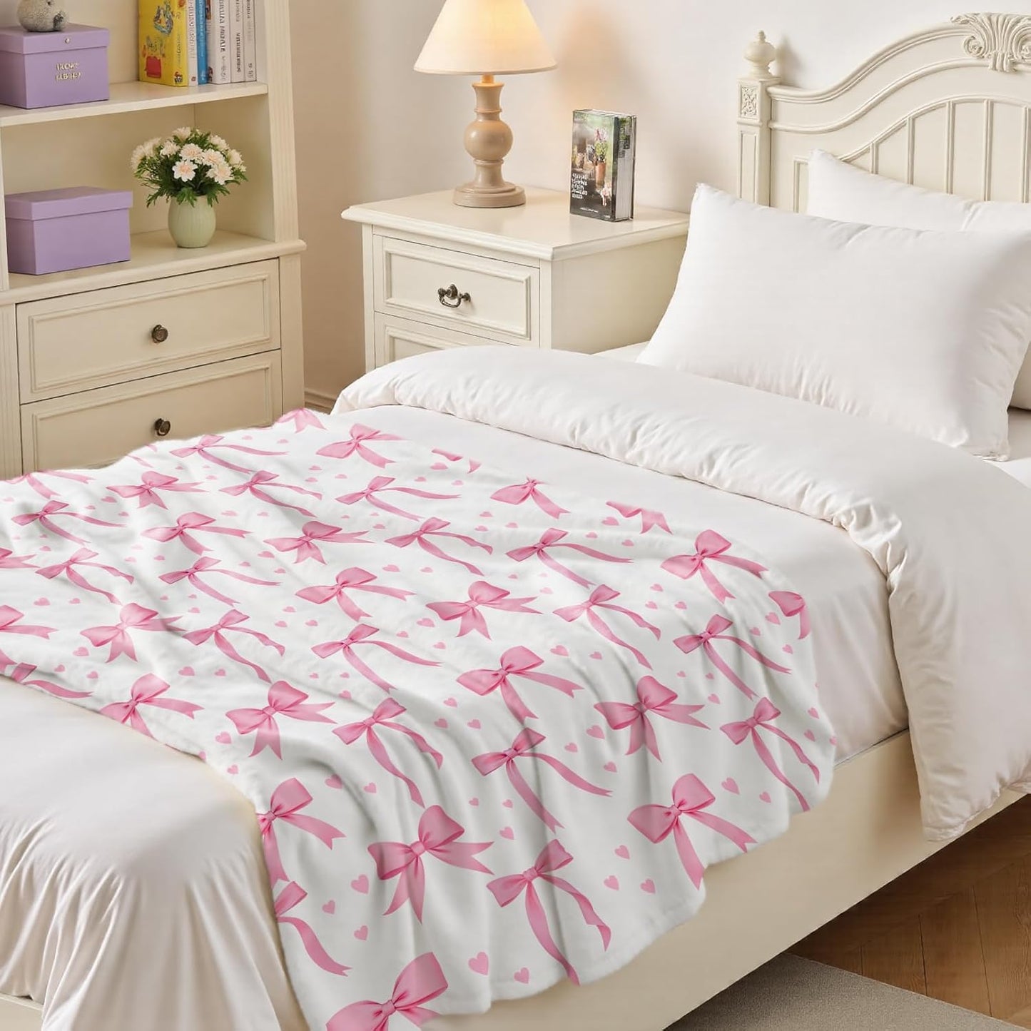 Wajade Unicorn Gifts for Girls - Glow in The Dark Unicorn Blanket Birthday Christmas Decor for Kids Age 3 4 5 6 7 8 9 10 11 12 Years Old Teens Child Toddler Throw Violet 60"x80" BST202