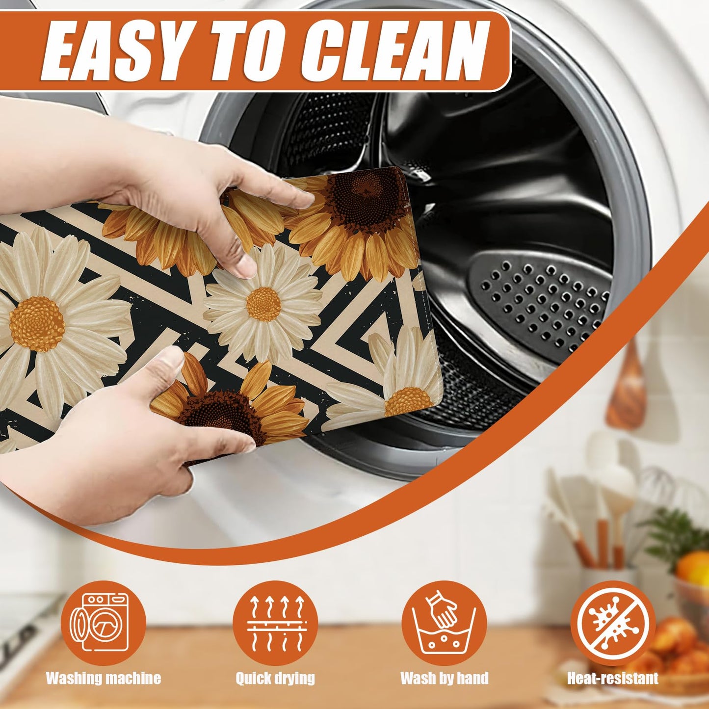 Brown Leopard Dish Drying Mat for Kitchen Counter Microfiber Absorbent Dish Kitchen Drying Mat Draining Reusable Washable for Dishes/Utensils/Counterto BST220