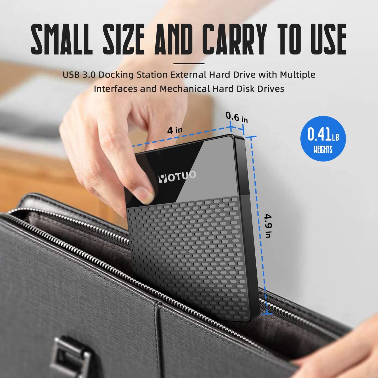 YOTUO 1TB External Hard Drive, USB C Multiport Hub HDD 7-in-1 RD12