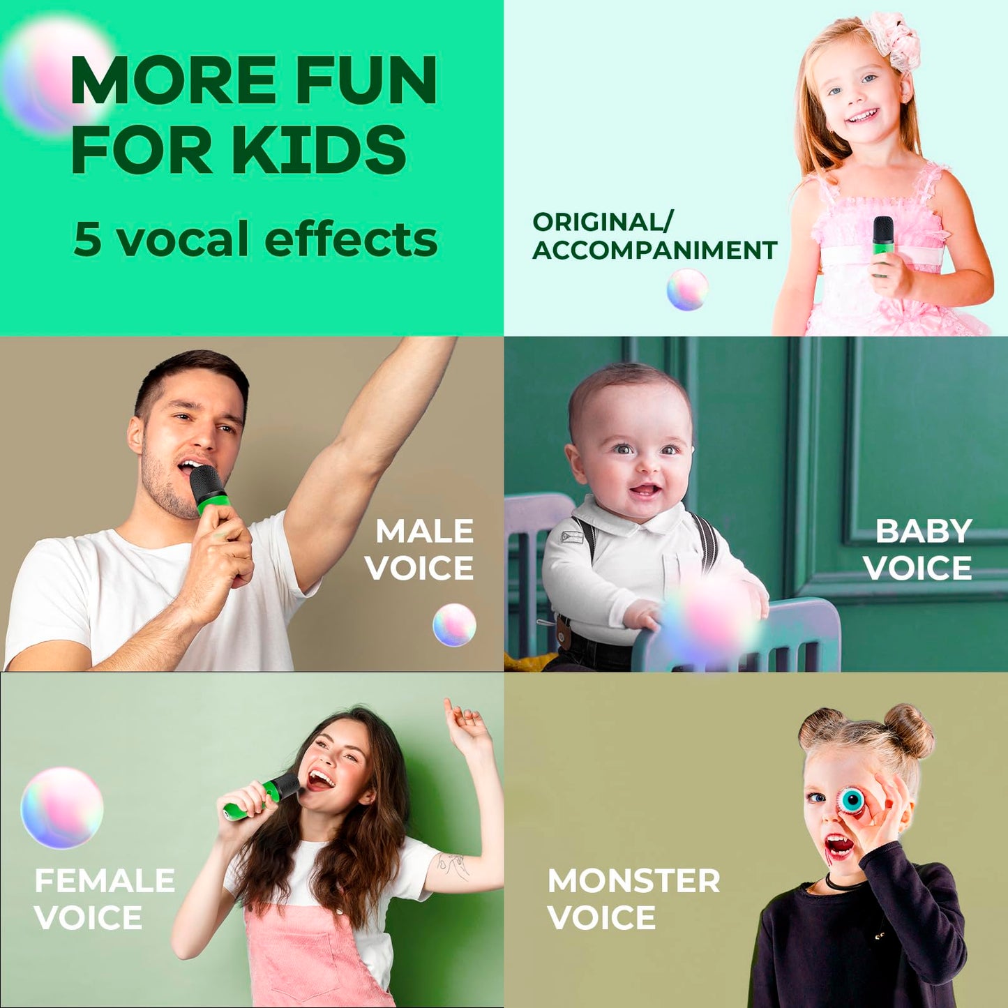 YLL Karaoke Machine for Kids, Portable Mini Speaker with 2 Wireless Microphones, TOP Kids Gifts for Girls Ages 3, 4, 5, 6, 7, 8, 9, 10+ Years Old, 4-12th Birthday Singing Present Toy Party (Purple)