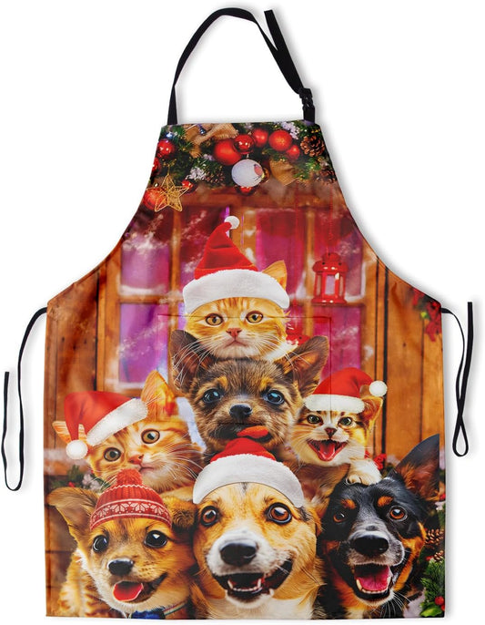 Giwawa Unisex Adult Apron Waterproof Stain Resistant Kitchen Cooking Apron with 2 Pockets for BBQ Grill Painting BST326H