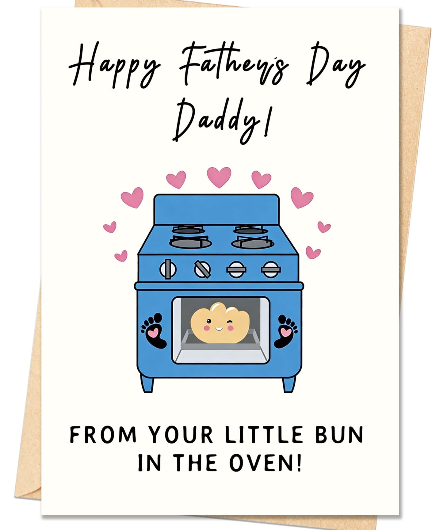 Funny Fathers Day Card for Dad, Father's Day Cards Gifts Decorations from Daughter Son, Happy Fathers Day Card from Cat, Cute Cat Dad Father's Day Decorations Gifts BST220