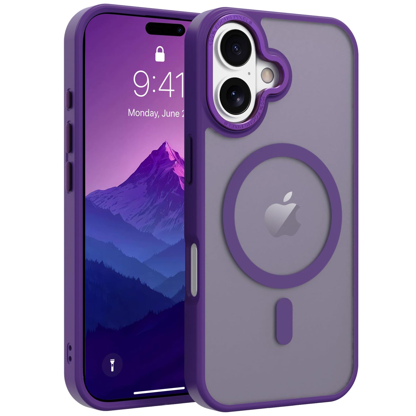Magnetic for iPhone 17 Air Phone Case, [Compatible with MagSafe], Screen Protector X1, [Military Grade Drop Protection],Matte Finish,Slim,Shockproof,Protective (Black, iPhone 17 AIR) WN420