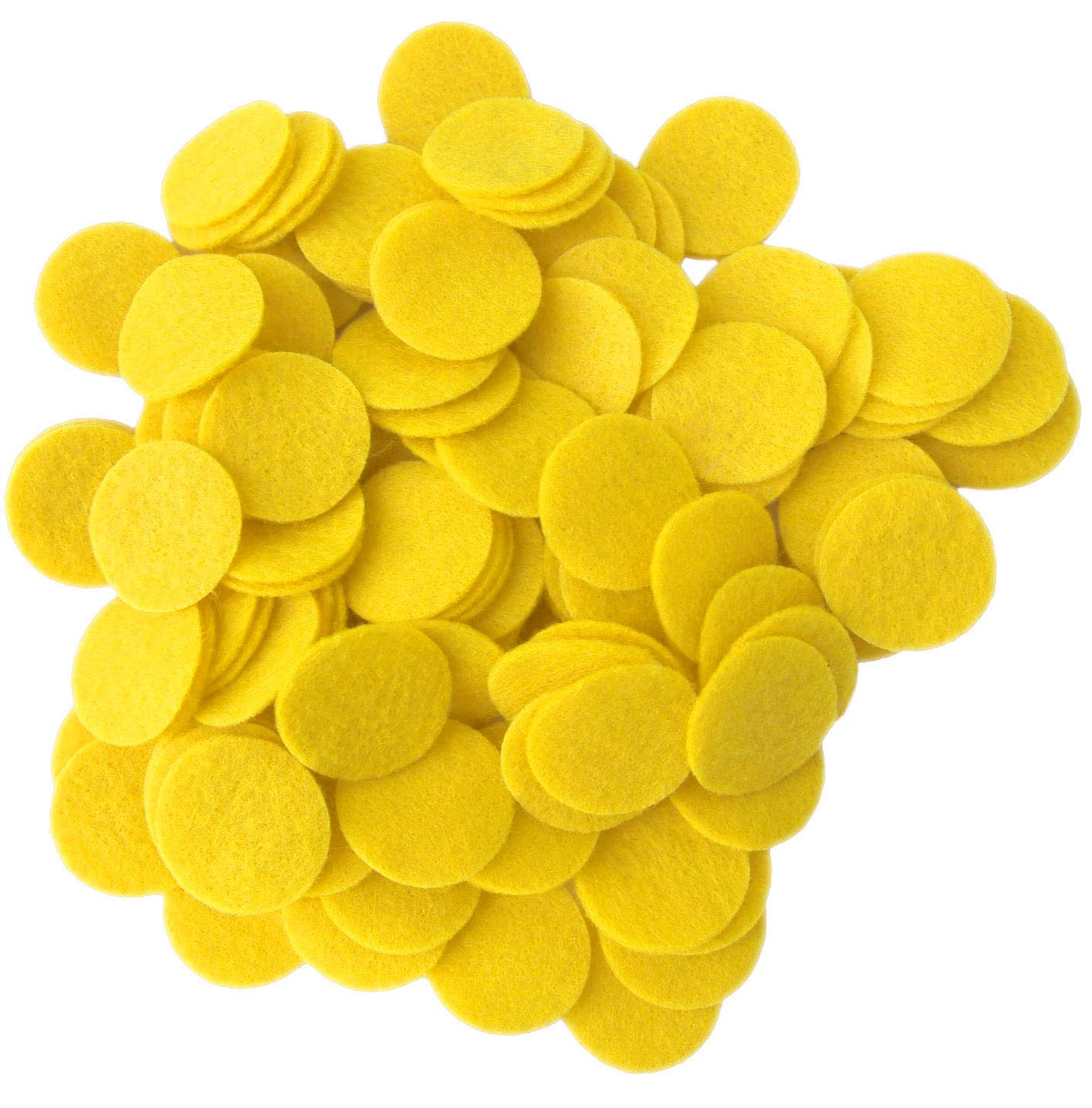 Playfully Ever After Yellow Craft Felt Circles (2 Inch - 44pc) BST220