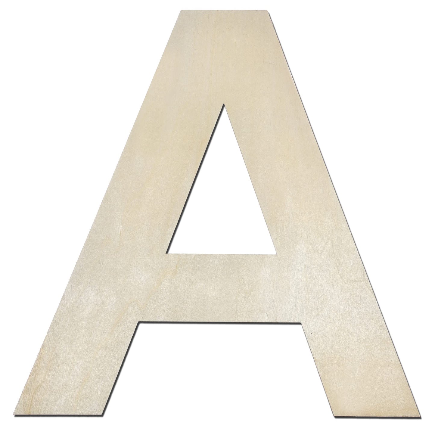 12 Inch Wooden Letter X, 1/4 Inch Thick Large Unfinished Wood Letter for Home Wall Decor, DIY Crafts BST220