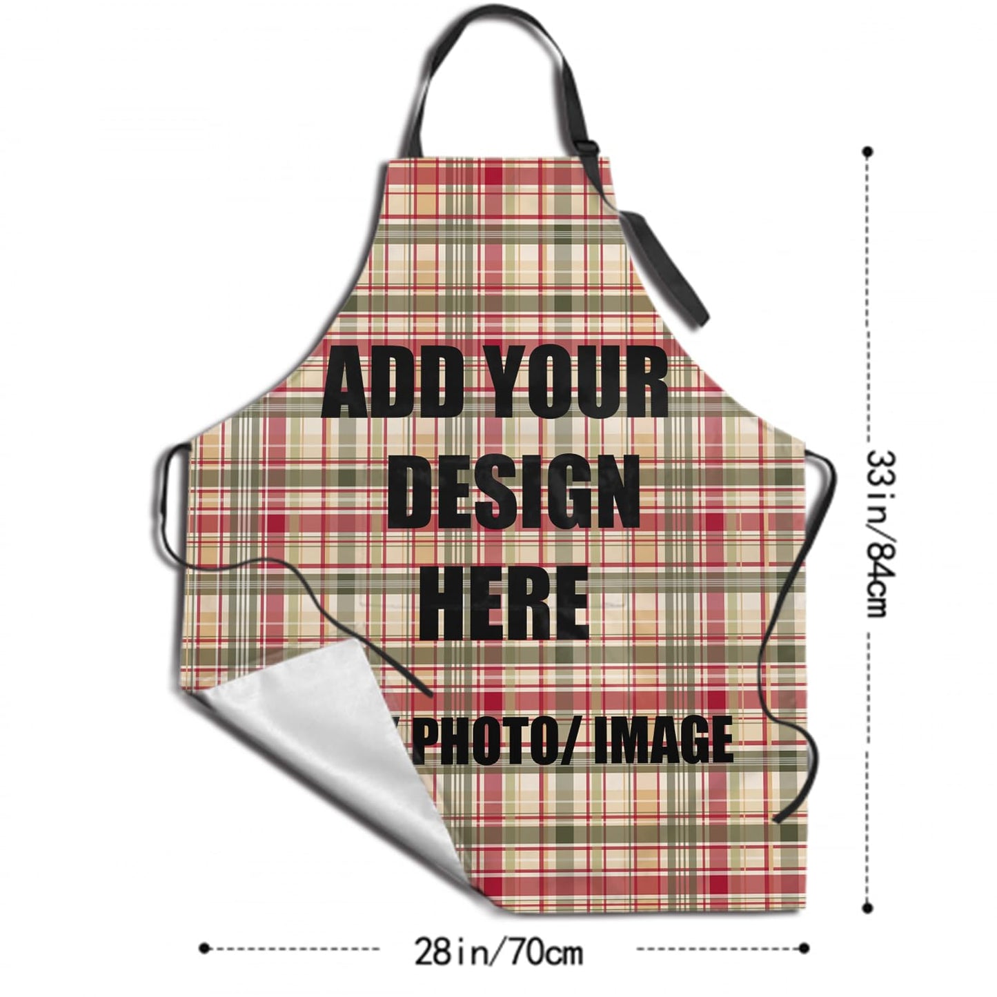 Giwawa Unisex Adult Apron Waterproof Stain Resistant Kitchen Cooking Apron with 2 Pockets for BBQ Grill Painting BST326H