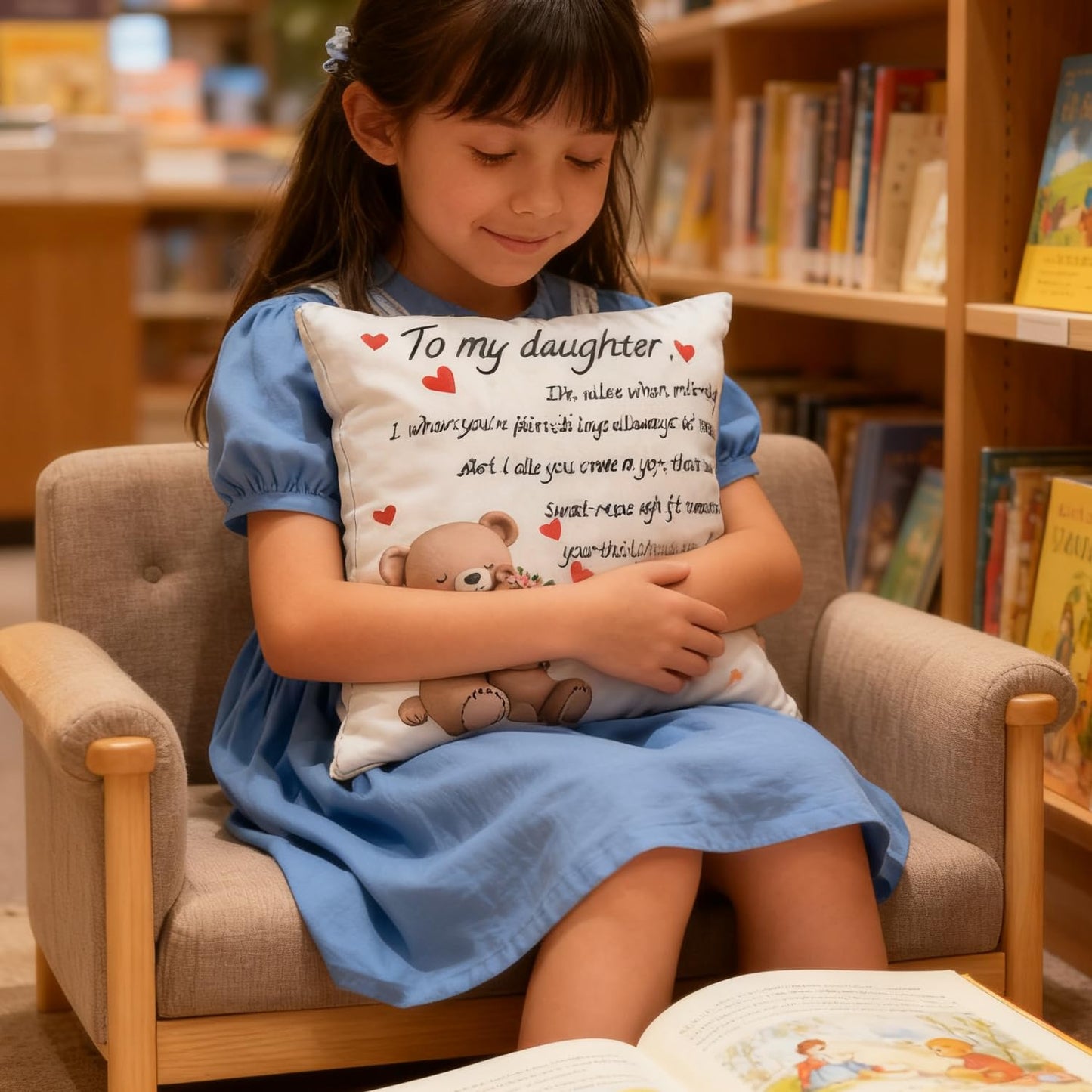 to My Grandmam Throw Pillow Cover - 18x18in Cushion Case, Machine Washable & Easy Care, Ideal for Sofa TV-Watching & Bedside Reading, Adds Warmth to Her Daily Life, Fits Bedroom/Living Room Decor WN420