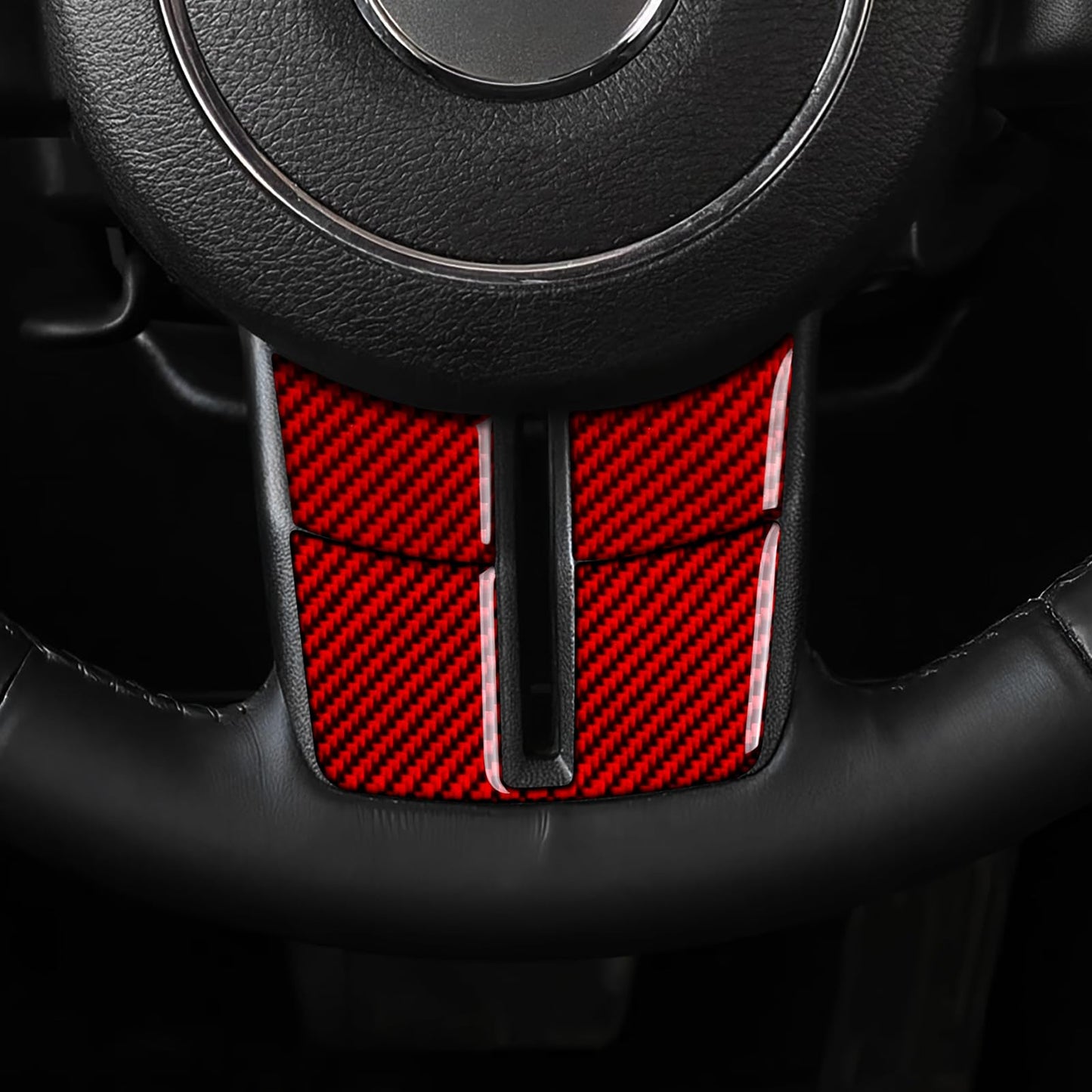 Car Gear Shift Lower Panel Sticker Carbon Fiber Decal Interior Trim Cover for Jeep Wrangler 2011 2012 2013 2014 2015 2016 2017 Accessories (Red) BST220
