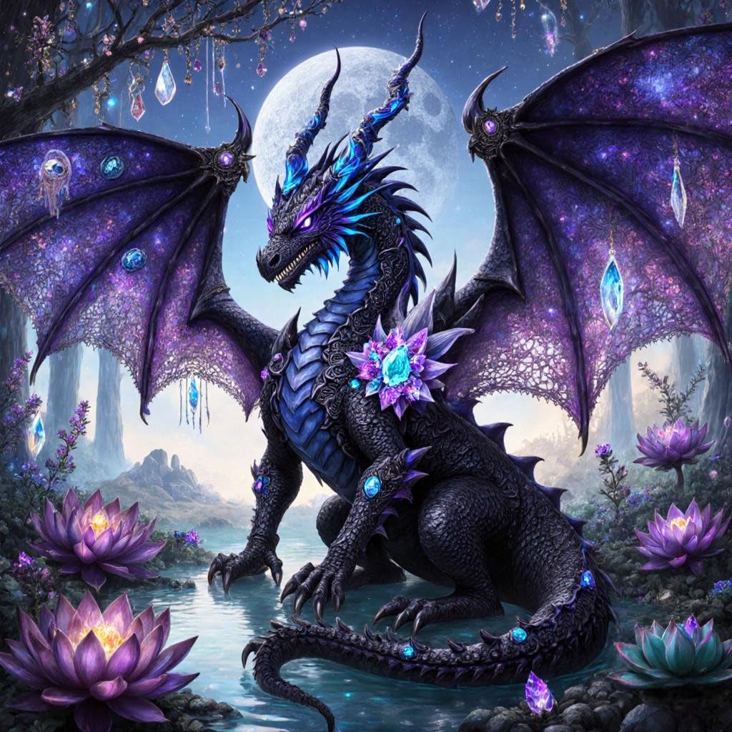 Diymood DIY 5D Diamond Art Painting Dragon Kits for Adults, Paint with Diamond Art Animal Full Drill Round Canvas Embroidery Mosaic Beginner Home Wall Decor Gift 12x12 inch C20 BST220