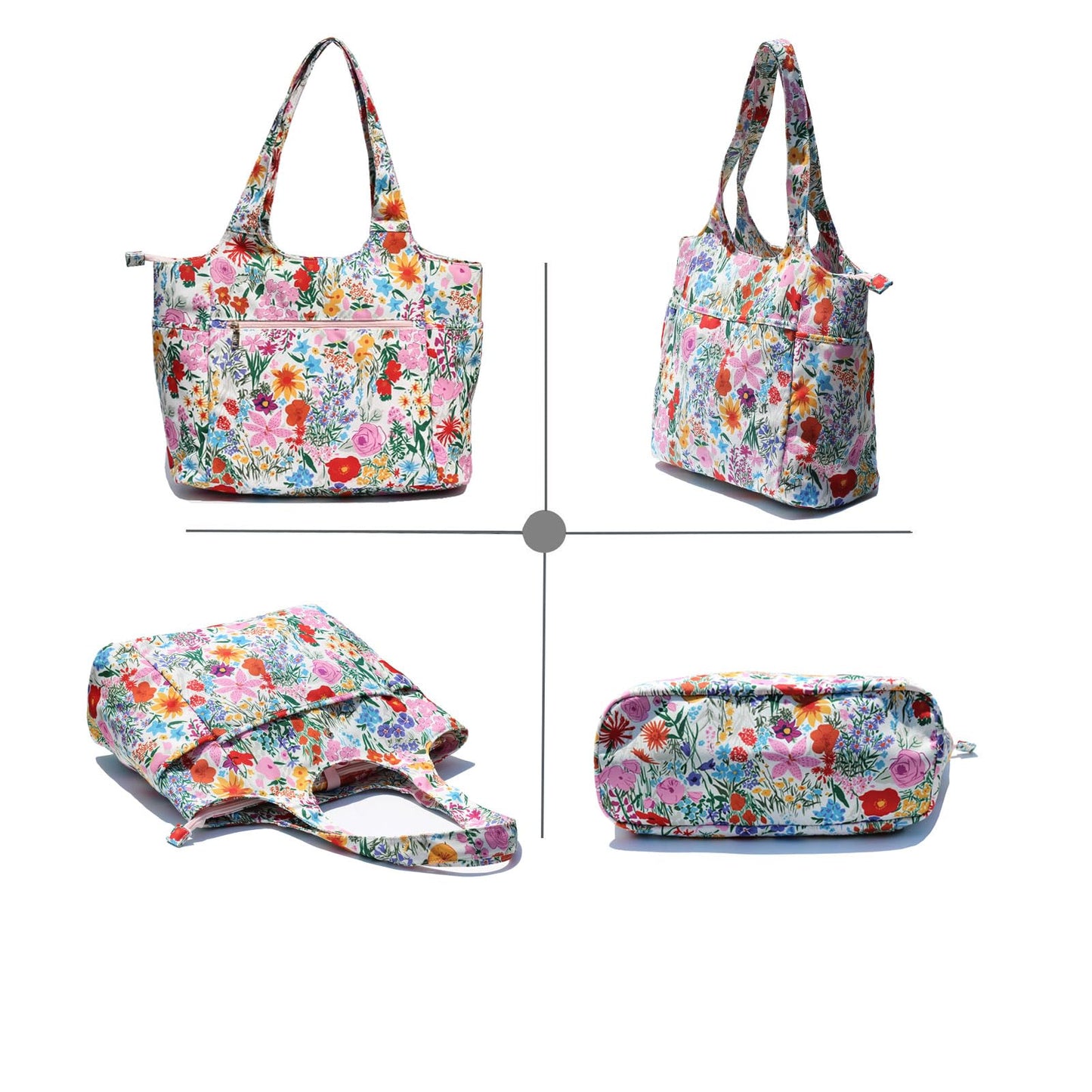 ESVAN Yoga Tote Bag Mat bag Women Shoulder Bags Carryall Tote for Travel Office Workout Gym Nurse Beach BST326H