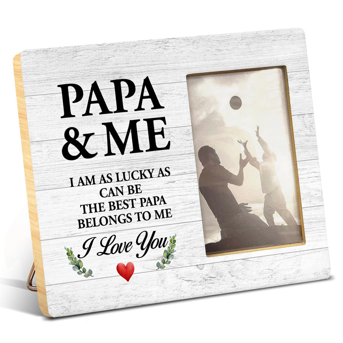 Yuzi-n Memorial Gifts for Loss of Brother Sympathy Wood Picture Frame | Remembrance Brothers Gifts, Memorial Picture Frame for 4x6 Inches Photo BST326H