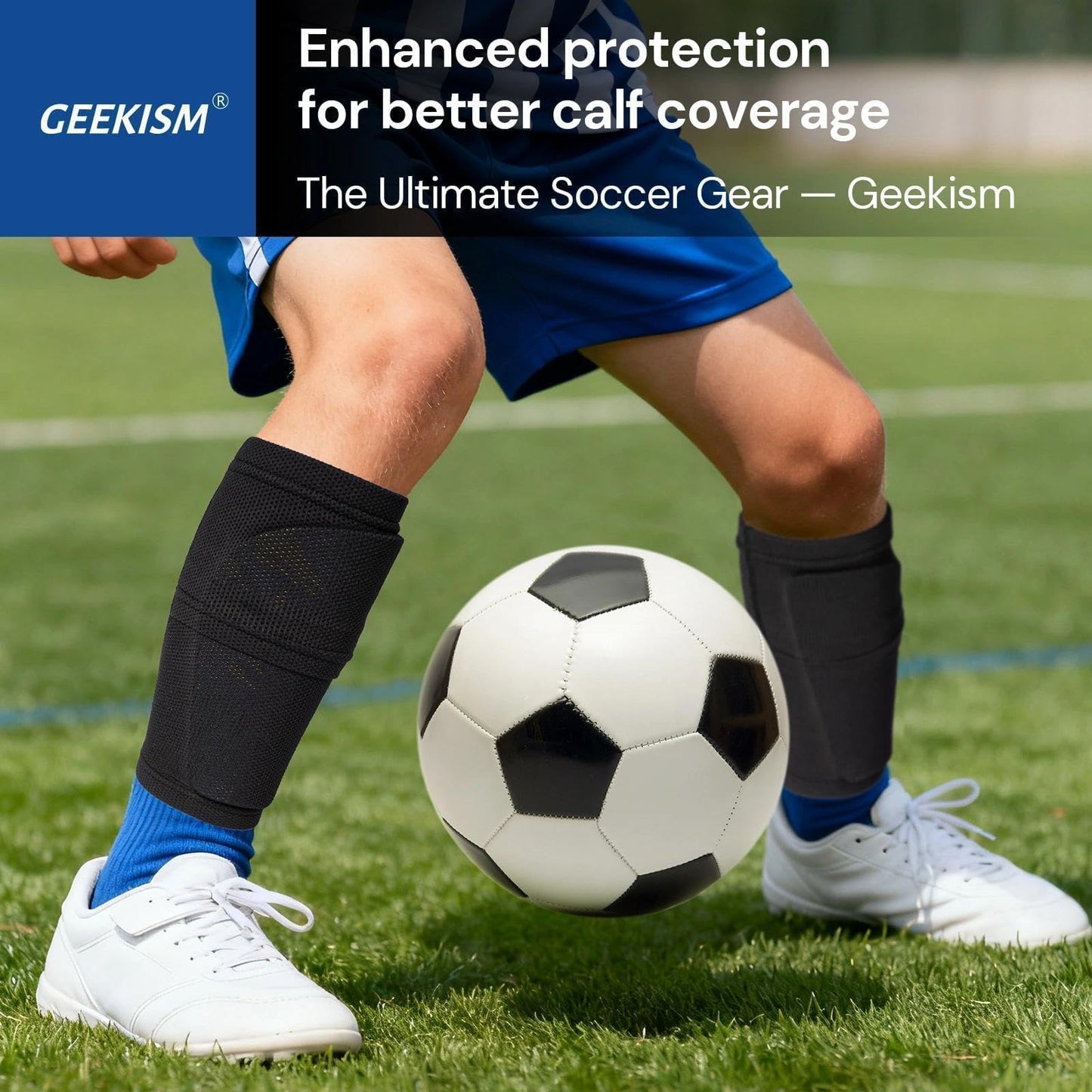Soccer Shin Guards for Youth Kids Toddler - Soccer Shin Pads for Teens & Men, Protective Football Gear for 3-16 Years Boys Girls & Adult, World Cup Lightweight Soccer Equipment WN420