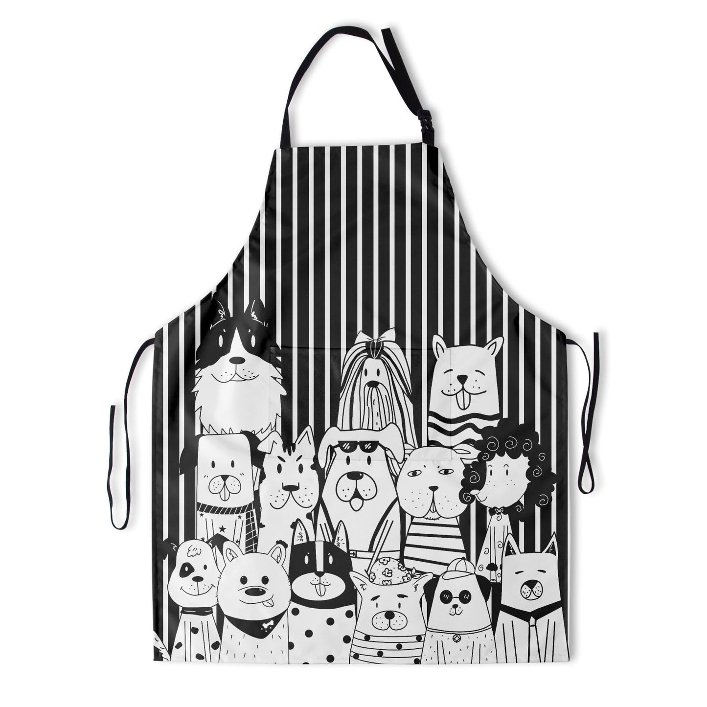 Art Apron with Pocket for Women Men | Kitchen Aprons Chef Apron for Cooking Baking BBQ Painting Gardening BST202