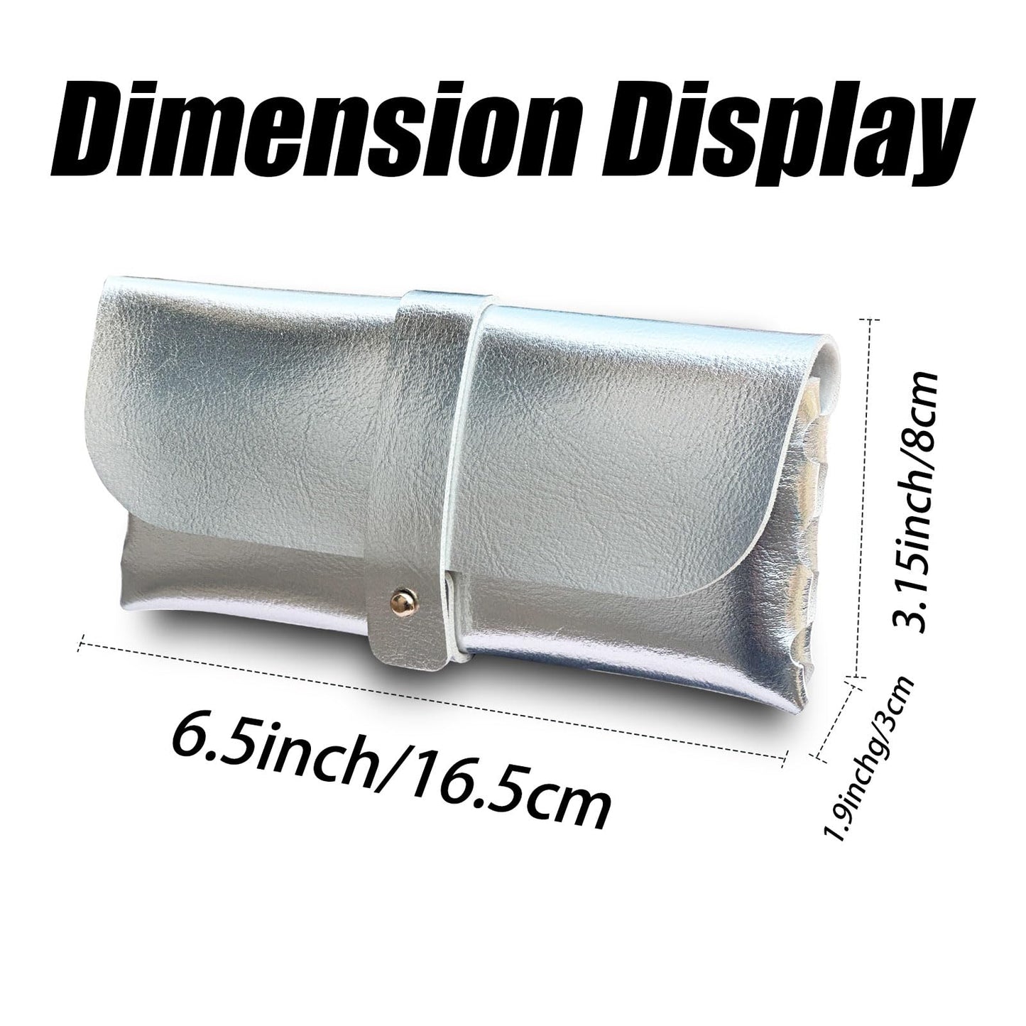 Glasses storage bag Travel sunglasses myopia glasses storage bag Fashion leather storage bag WN420