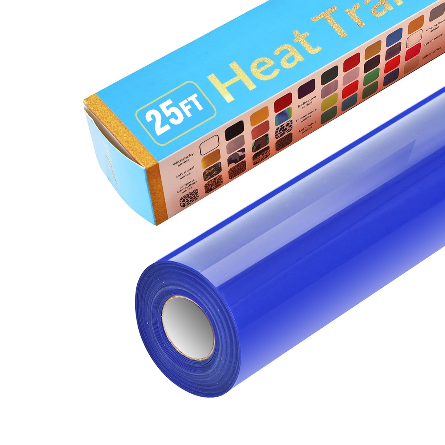 Golden Heat Transfer Vinyl Rolls 12 Inch by 12feet Roll HTV Iron on Vinyl DIY for T-Shirt Easy to Cut & Weed for Heat Vinyl Design Glossy (12Ft, Golden) WN420