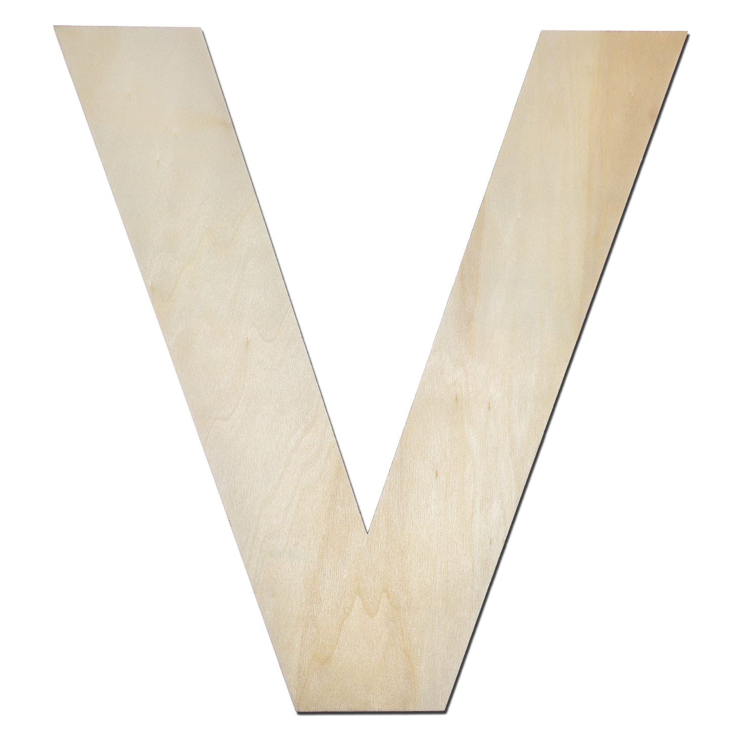 12 Inch Wooden Letter X, 1/4 Inch Thick Large Unfinished Wood Letter for Home Wall Decor, DIY Crafts BST220