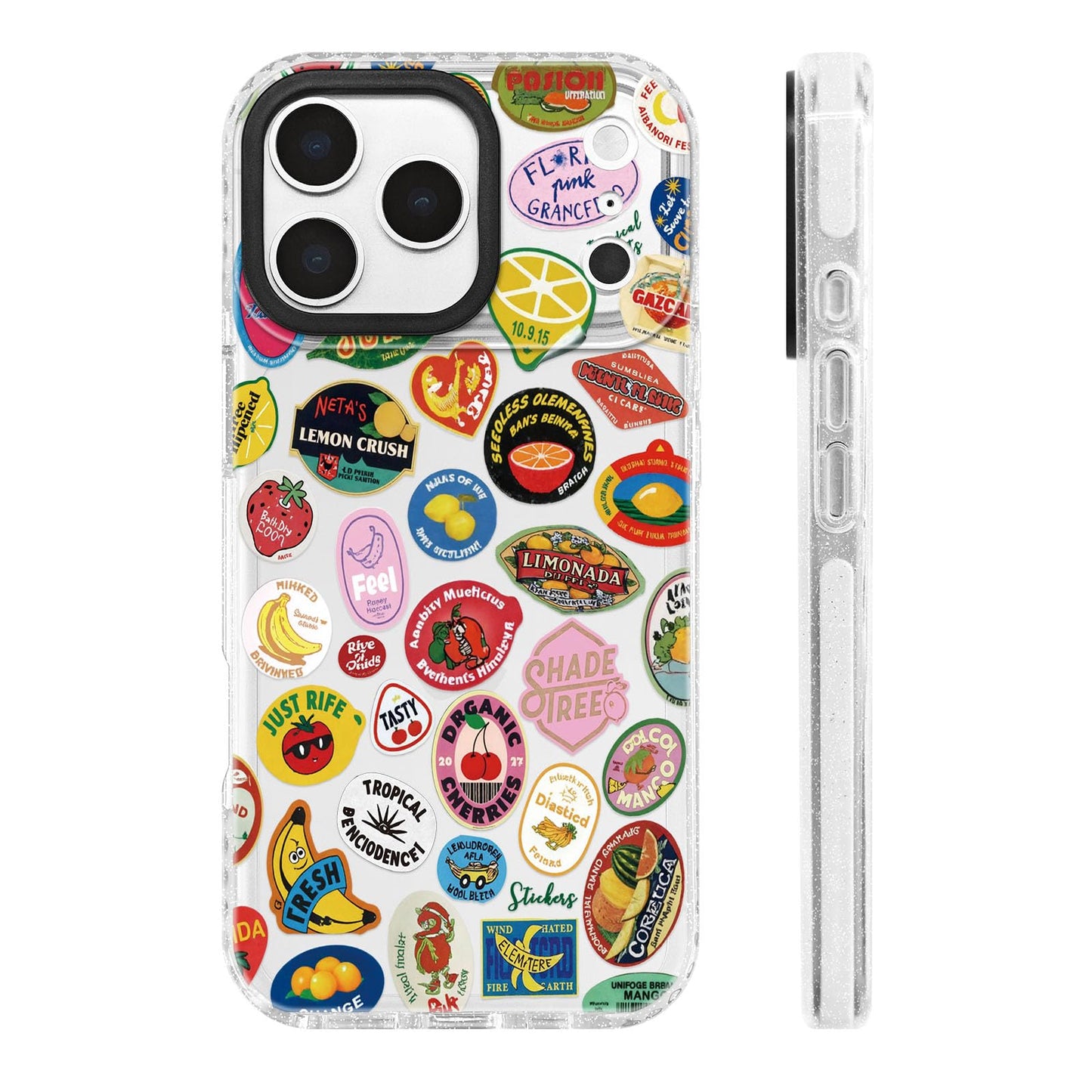 for iPhone 16 Pro Case [Military-Grade Drop Protection/Stylish Soft TPU Protective/Camera Protection/for Women & Girls] - Beach Party Collage Pattern with Mermaid WN420