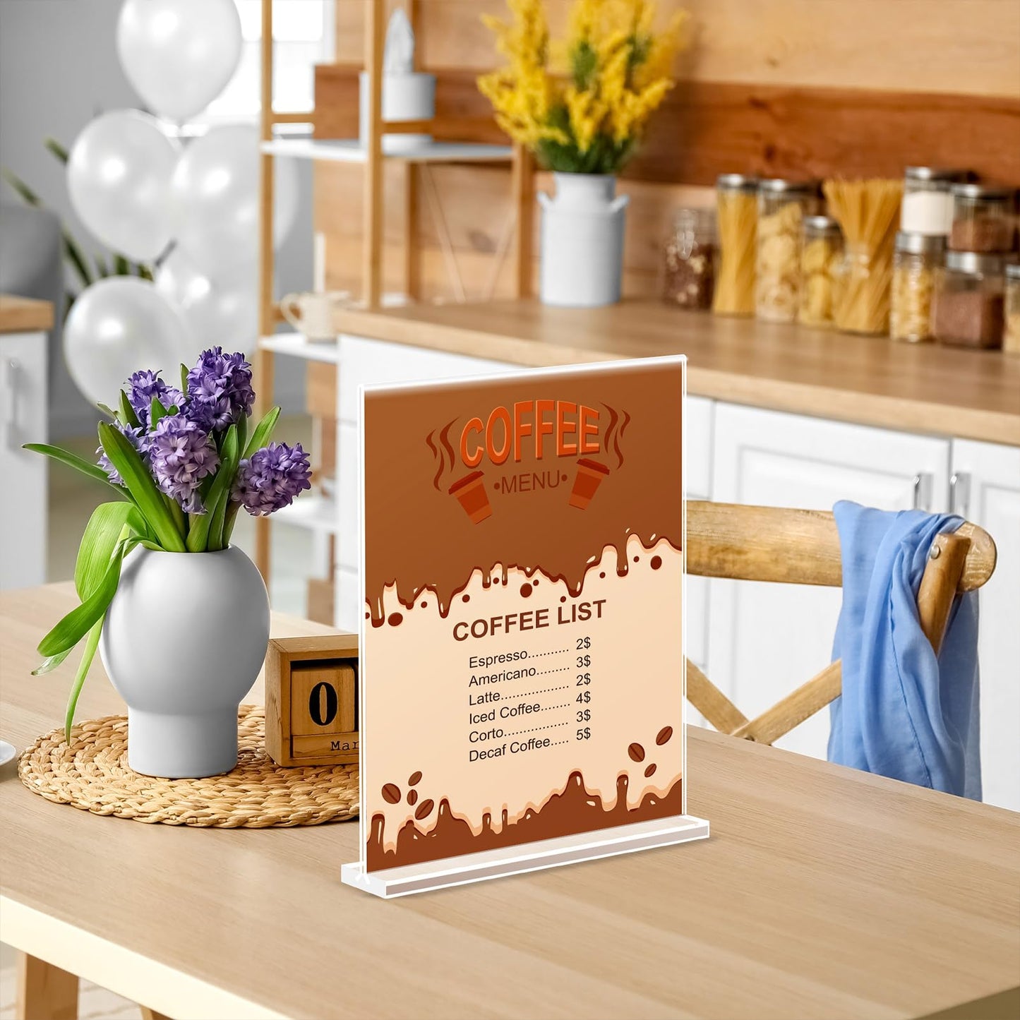 Enayplon Acrylic Sign Holder 8.5 x 11 RD4