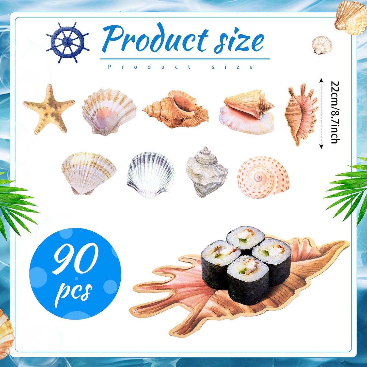Gersoniel 90 Pcs Parchment Paper Leaves, 8.66 Inch Spring Charcuterie Board Parchment Paper Leaves Cheese Decorative for Table Festival Party Serving BST220