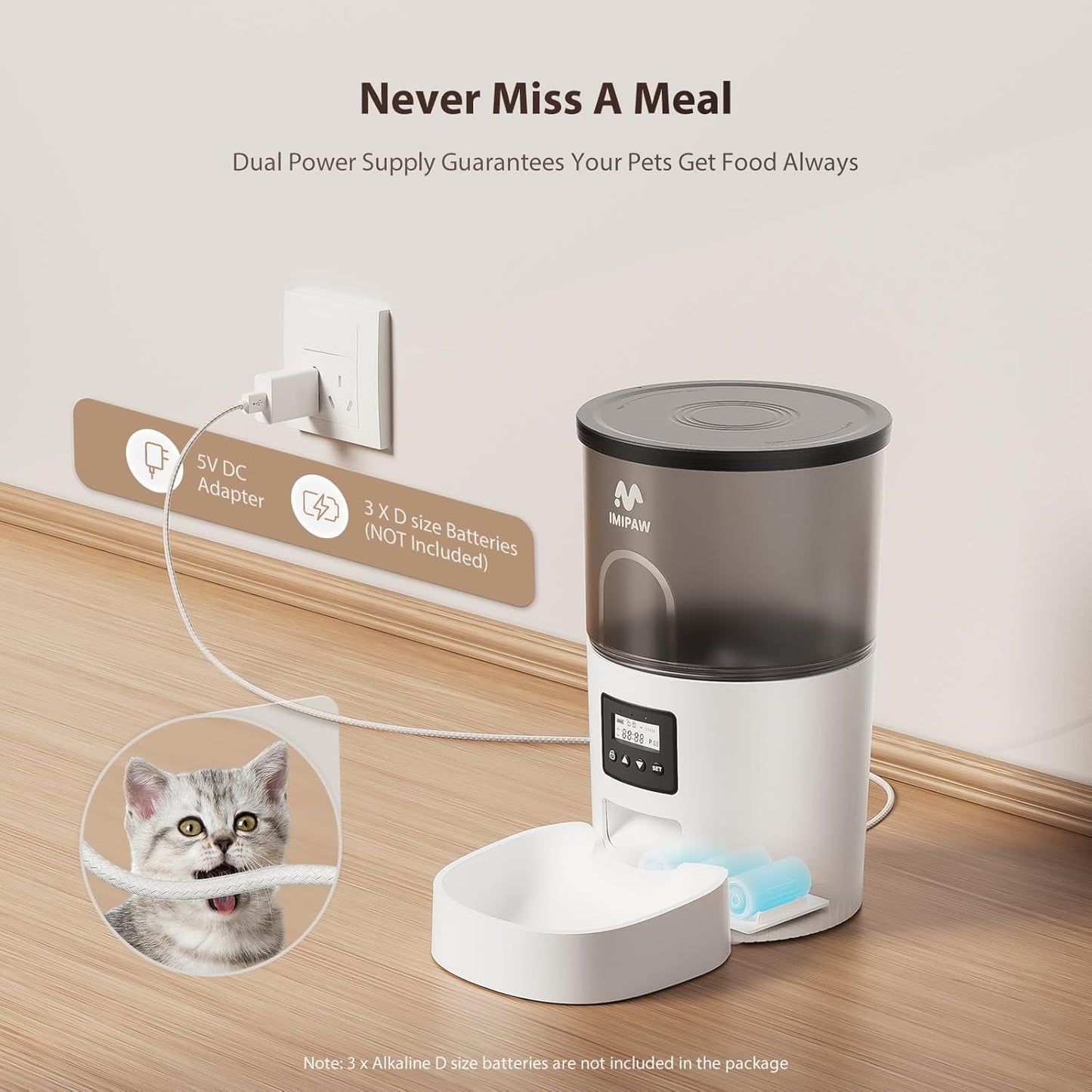 IMIPAW Automatic Cat Pet Feeders 42