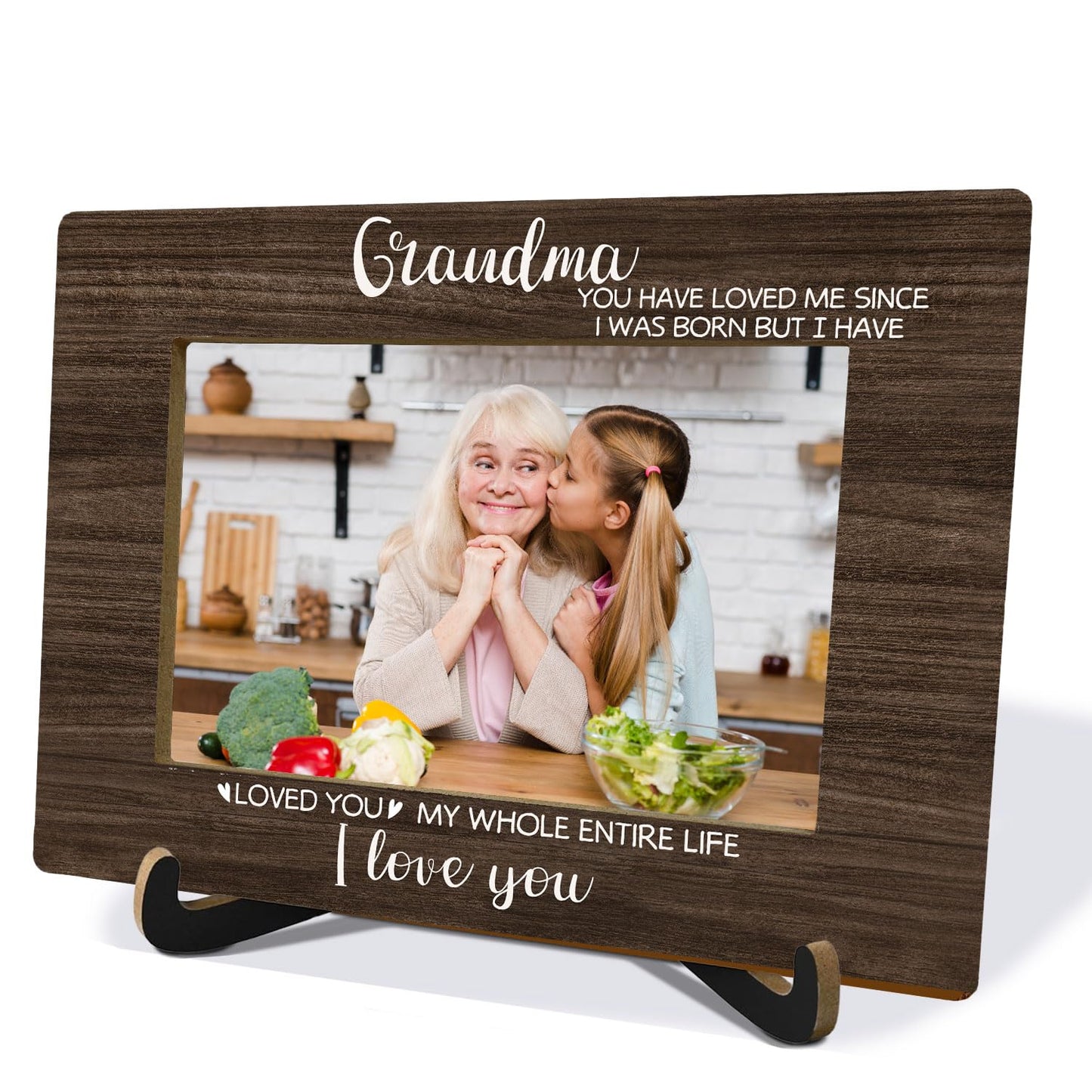 Grandma and Me Picture Frame 4x6, Grandmother Photo Frame, Grandma Gifts from Granddaughter Grandson Grandkids, Grandmother Gifts for Birthday Christmas Mother's Day WN420
