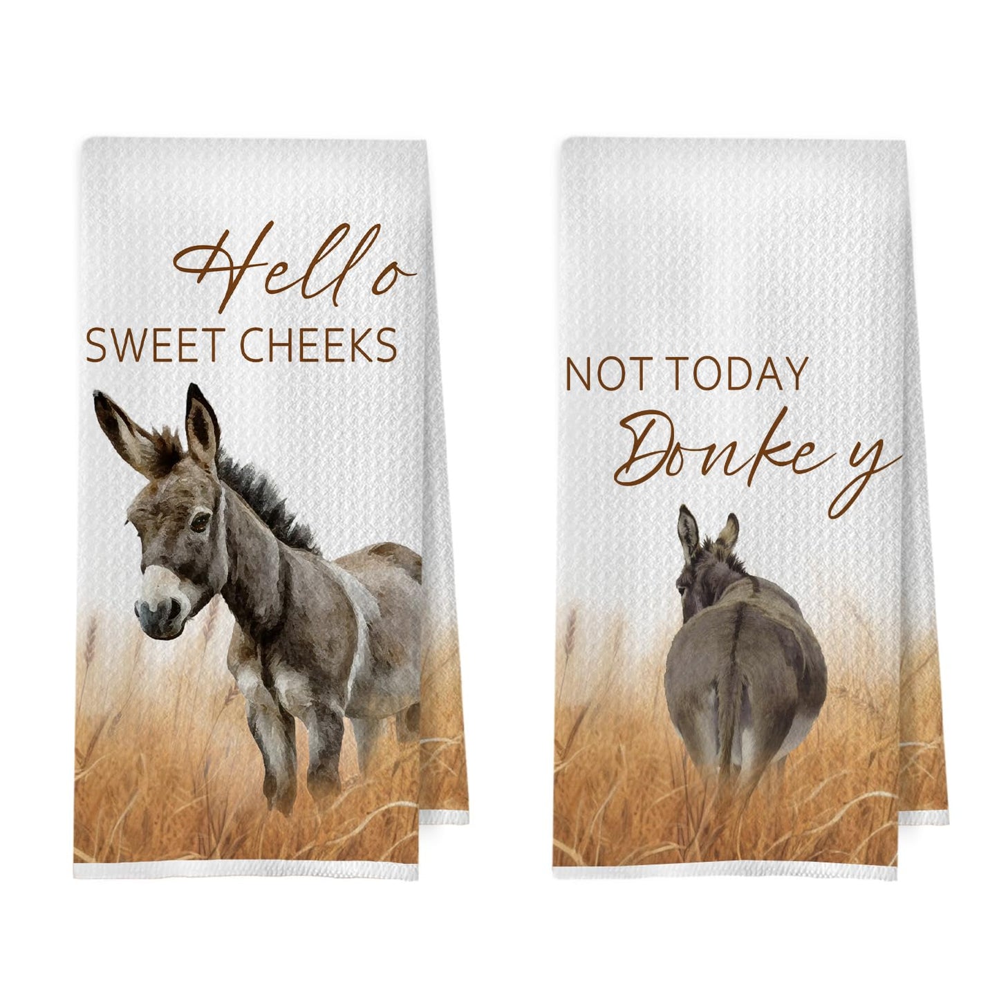 Raccoon Gifts Bathroom Towels Set - Raccoon Gifts Decorative Hand Towels, Hello Sweet Cheeks Bathroom Decor, 16x24 Inches Set of 2 BST220