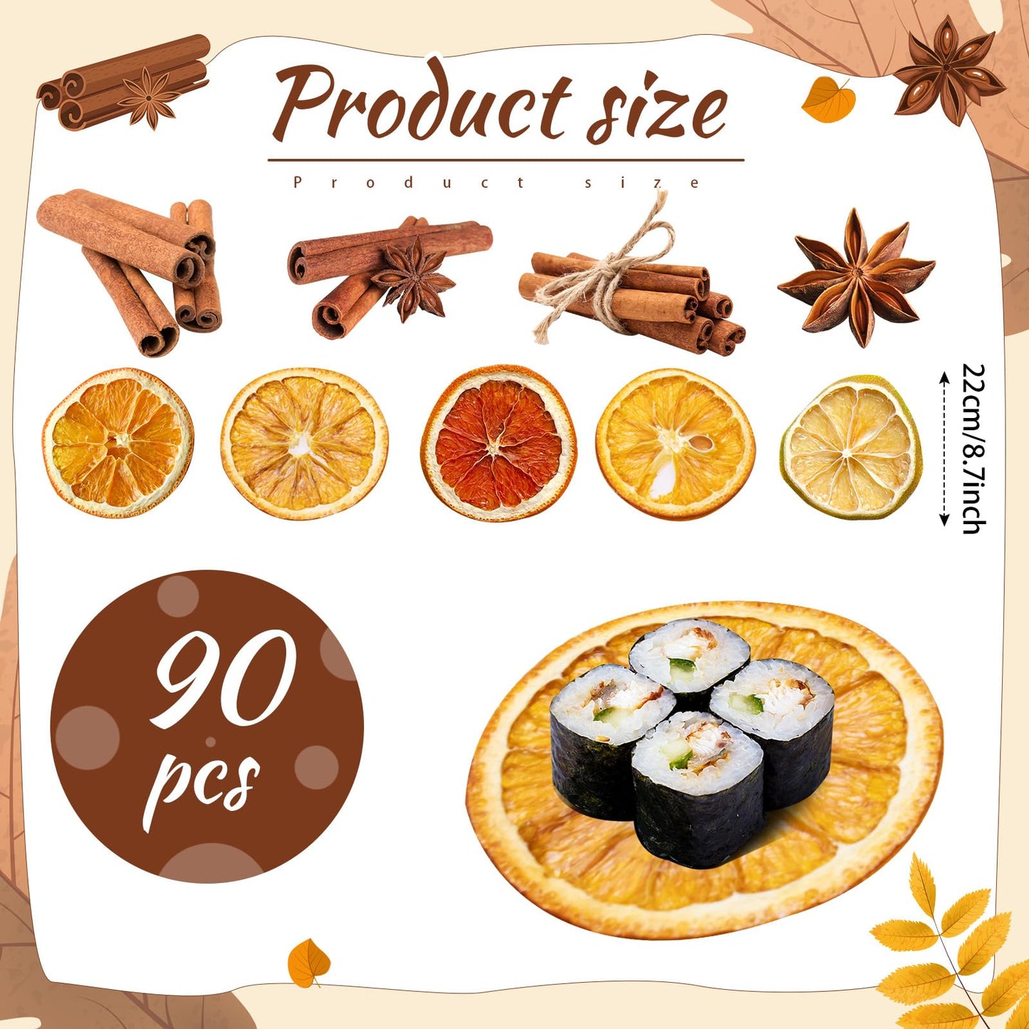 Gersoniel 90 Pcs Parchment Paper Leaves, 8.66 Inch Spring Charcuterie Board Parchment Paper Leaves Cheese Decorative for Table Festival Party Serving BST220